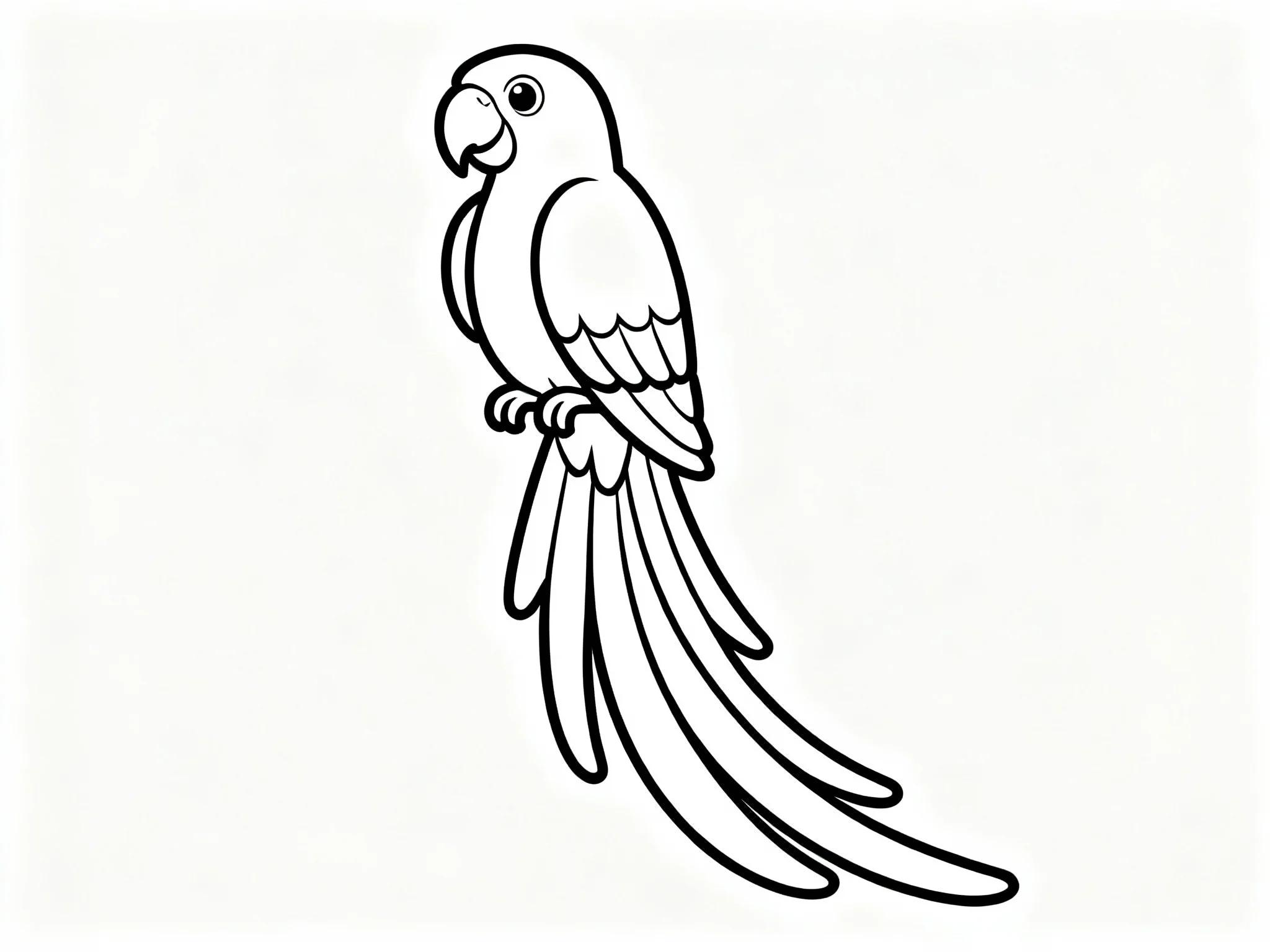 Parrot with Long Tail