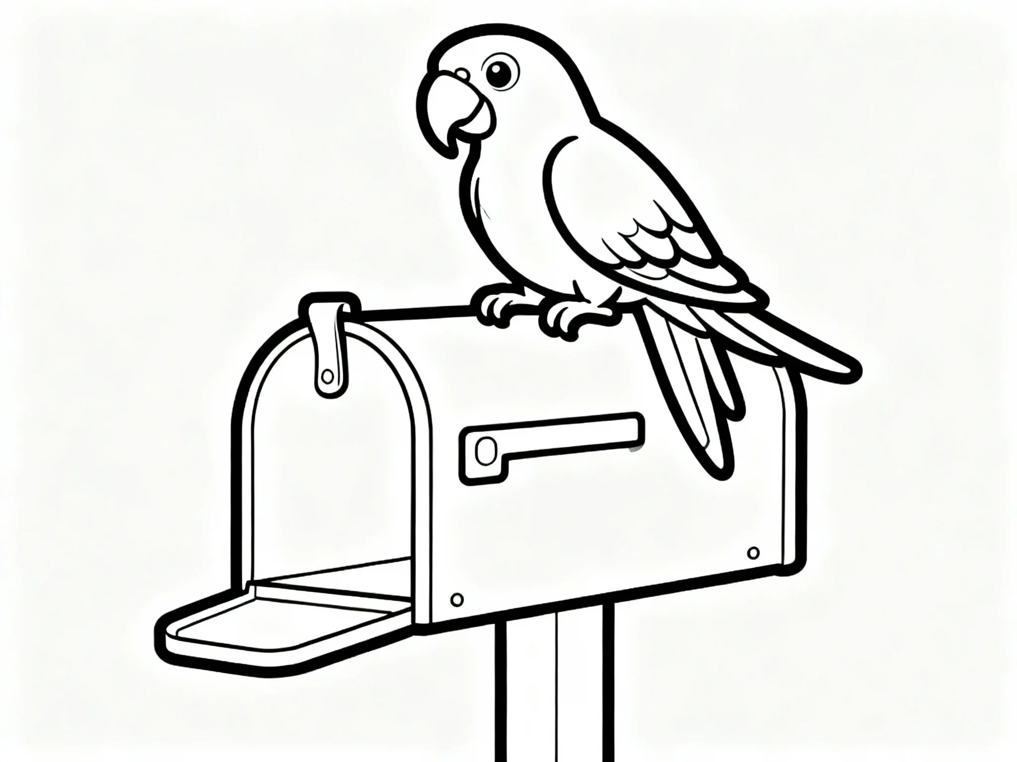 Parrot on a Mailbox