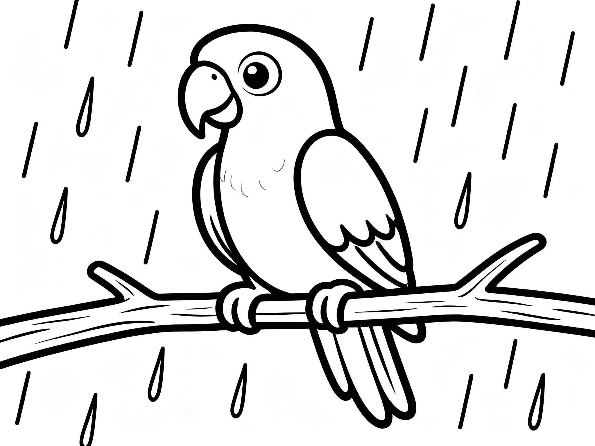 Parrot in the Rain