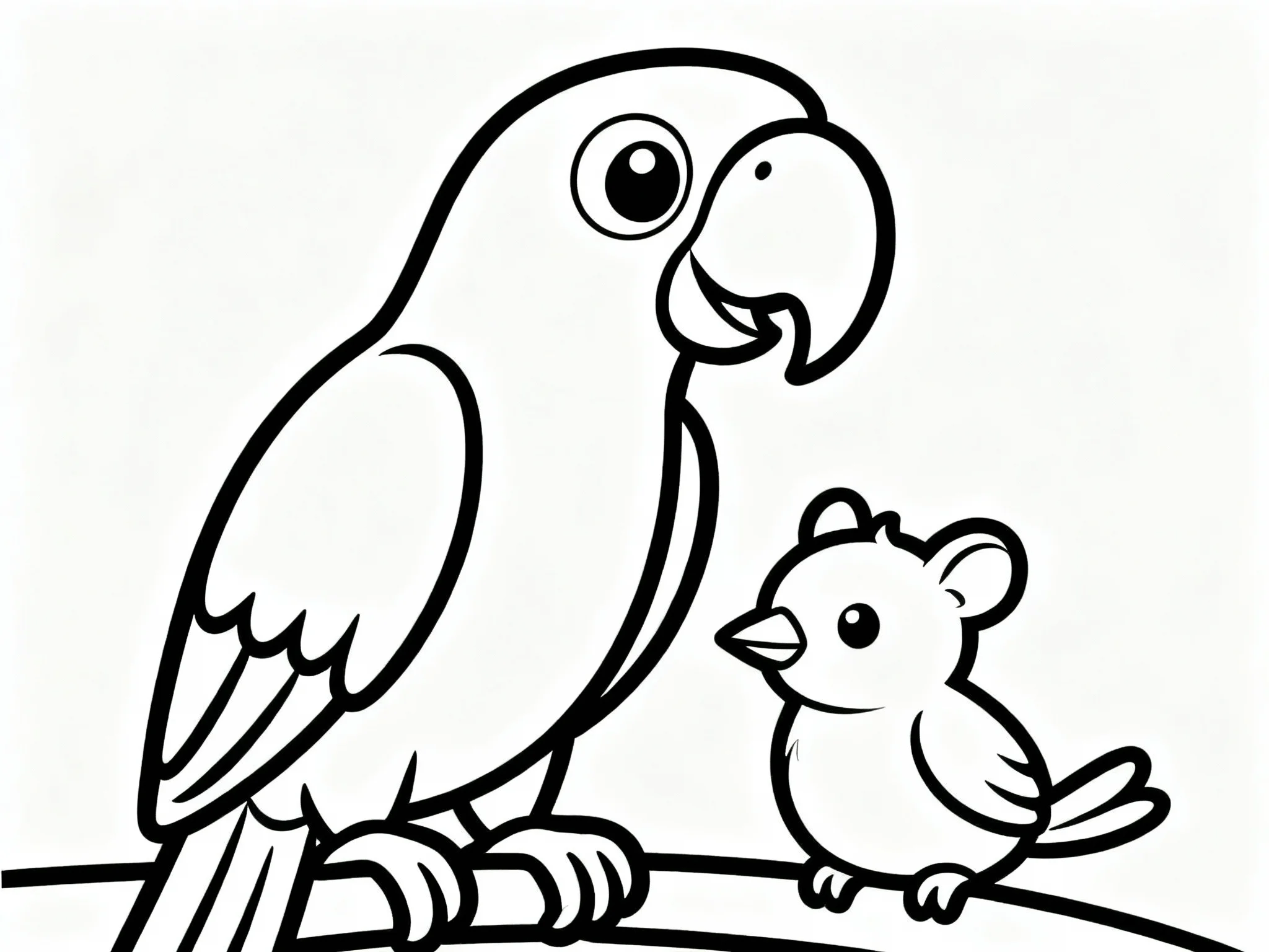 Parrot with a Friend