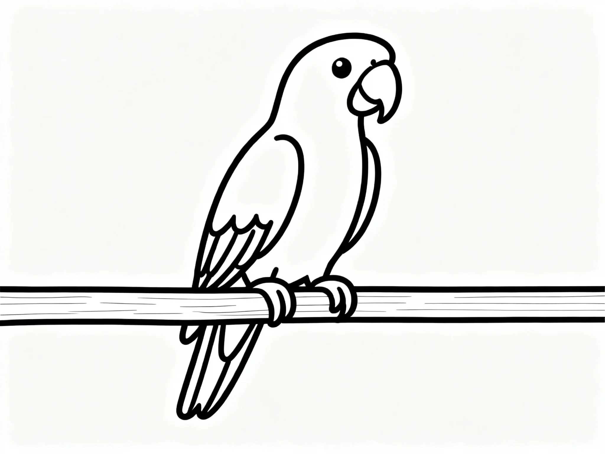 Parrot with Simple Background