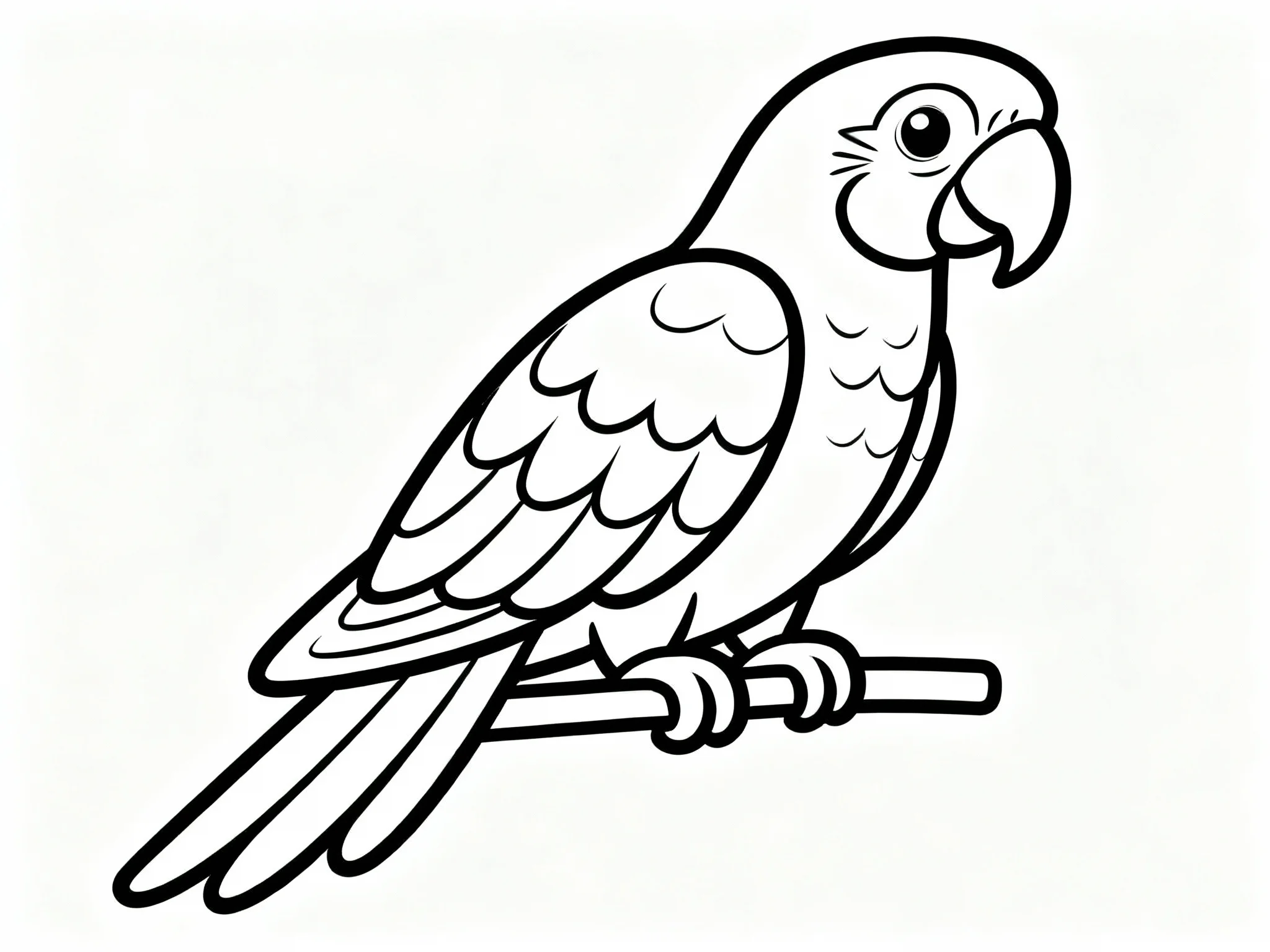 Parrot with Colorful Feathers