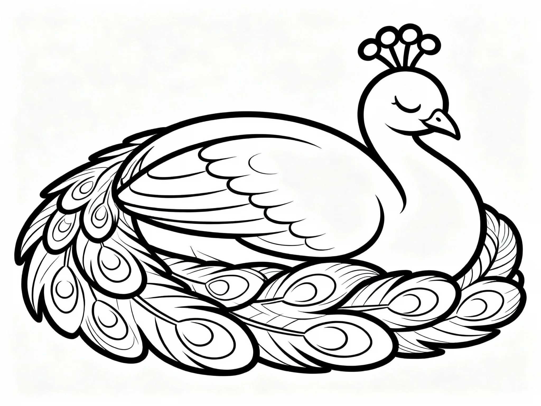 44 Stunning Peacock Coloring Pages (Free Download) preview