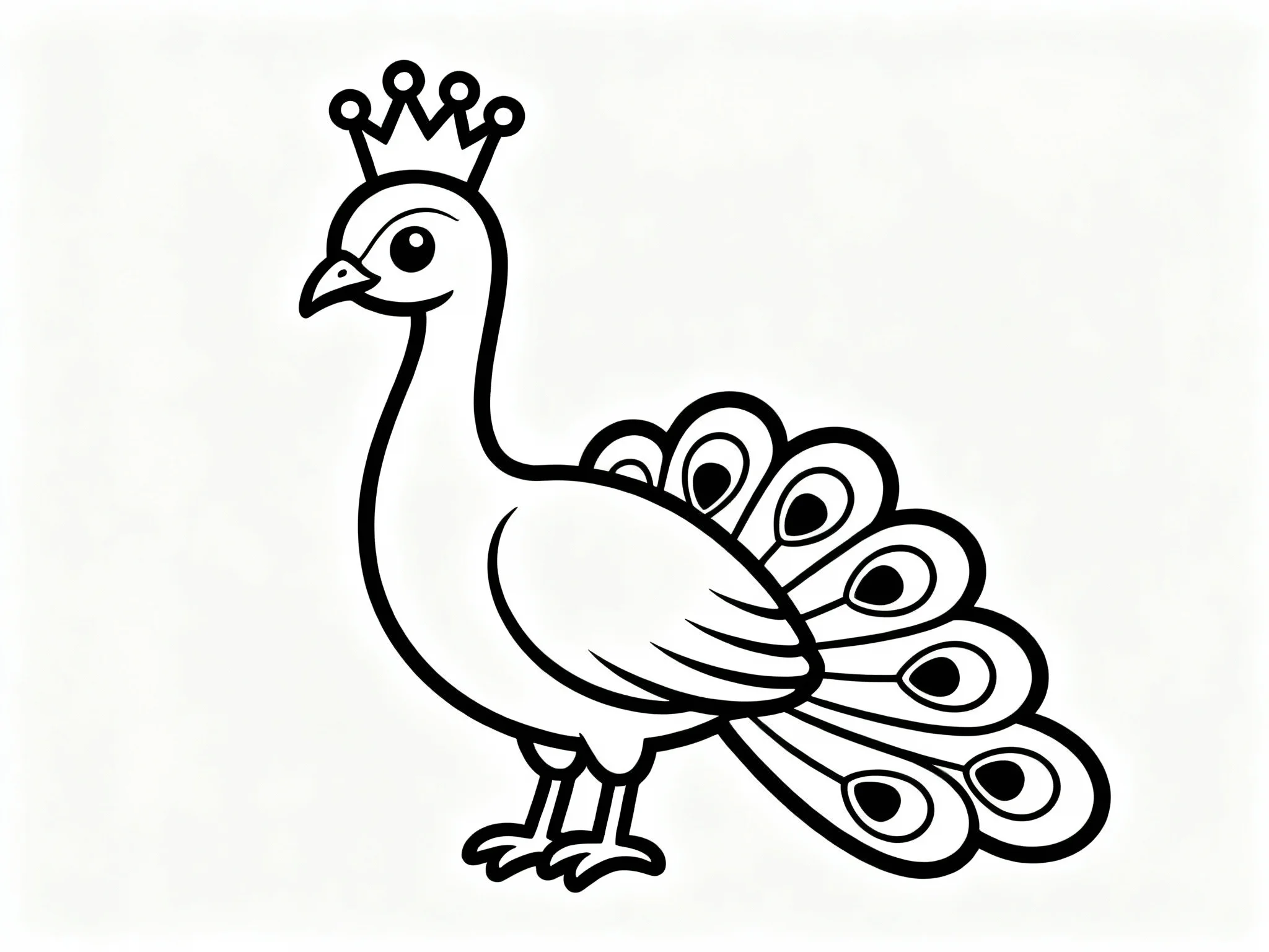 Peacock with Crown Jewels