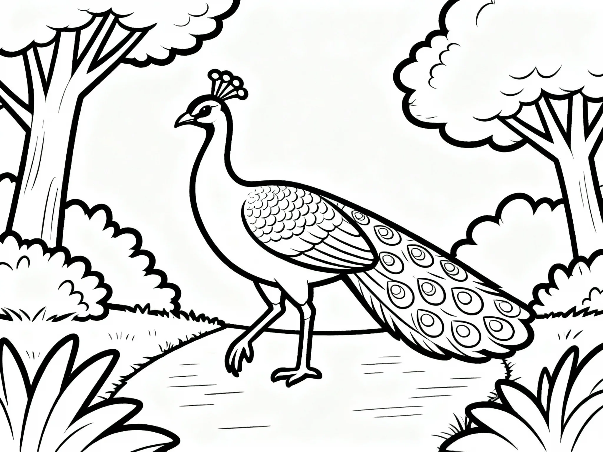 Peacock Walking Path