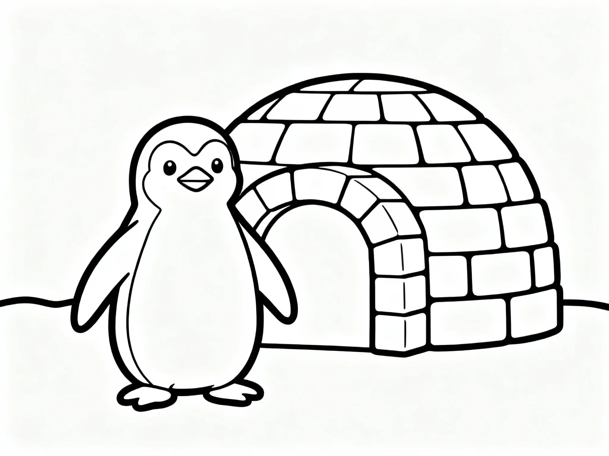 Penguin with Igloo