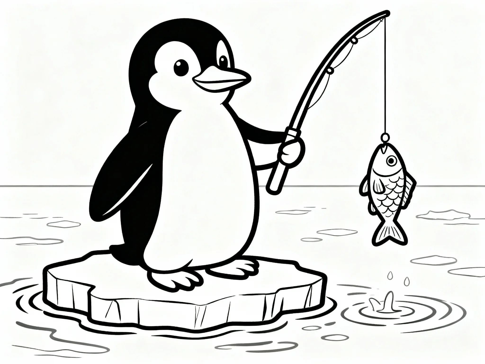 Penguin Fishing