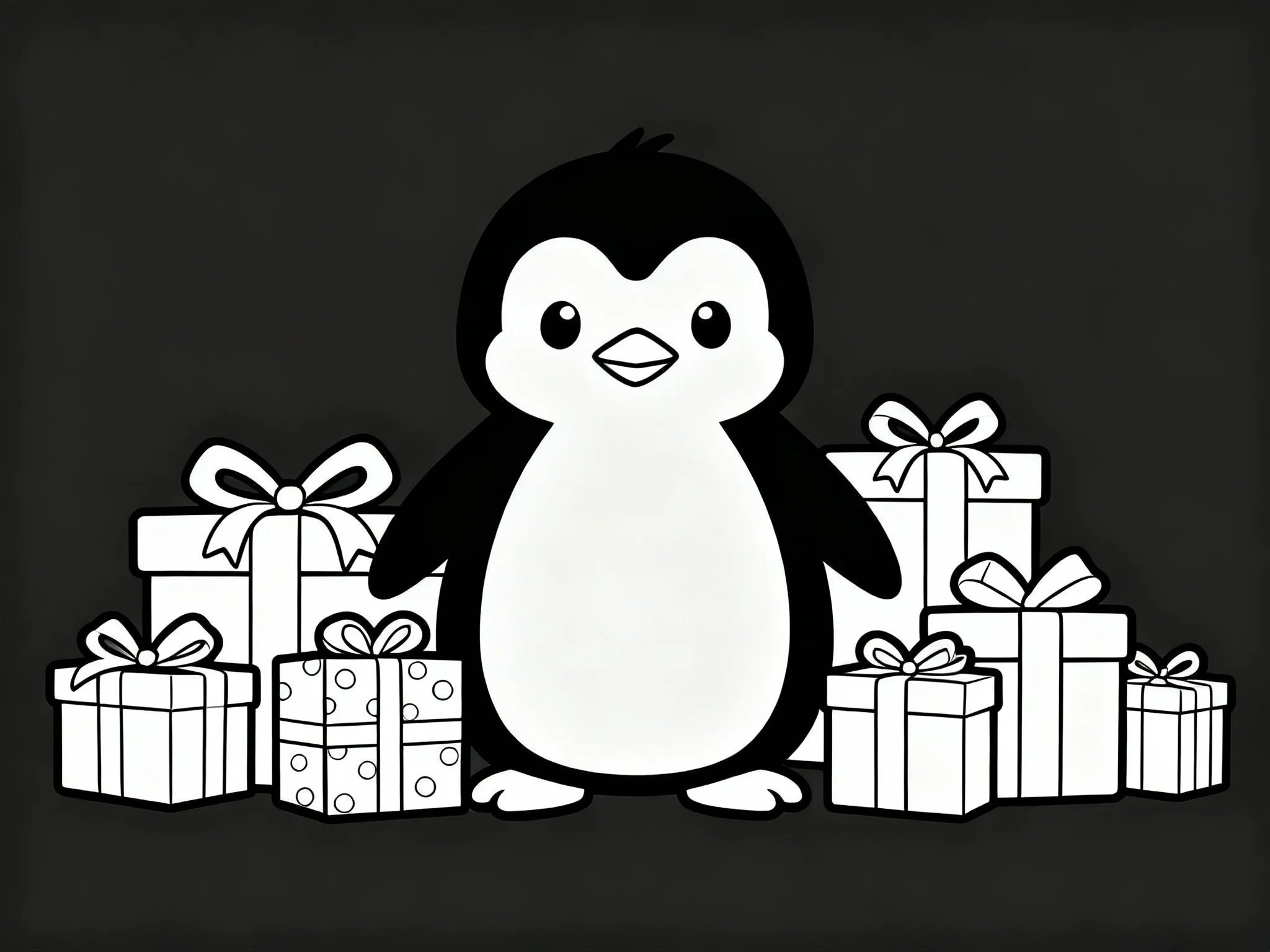 Penguin with Presents
