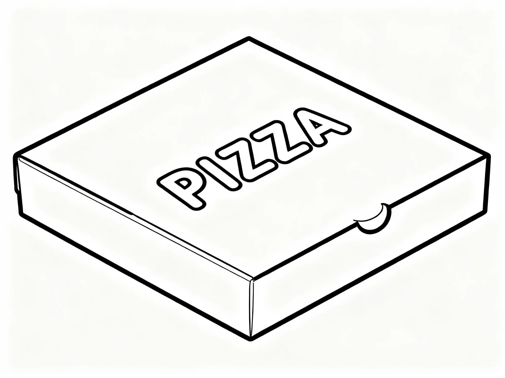 Pizza coloring page preview