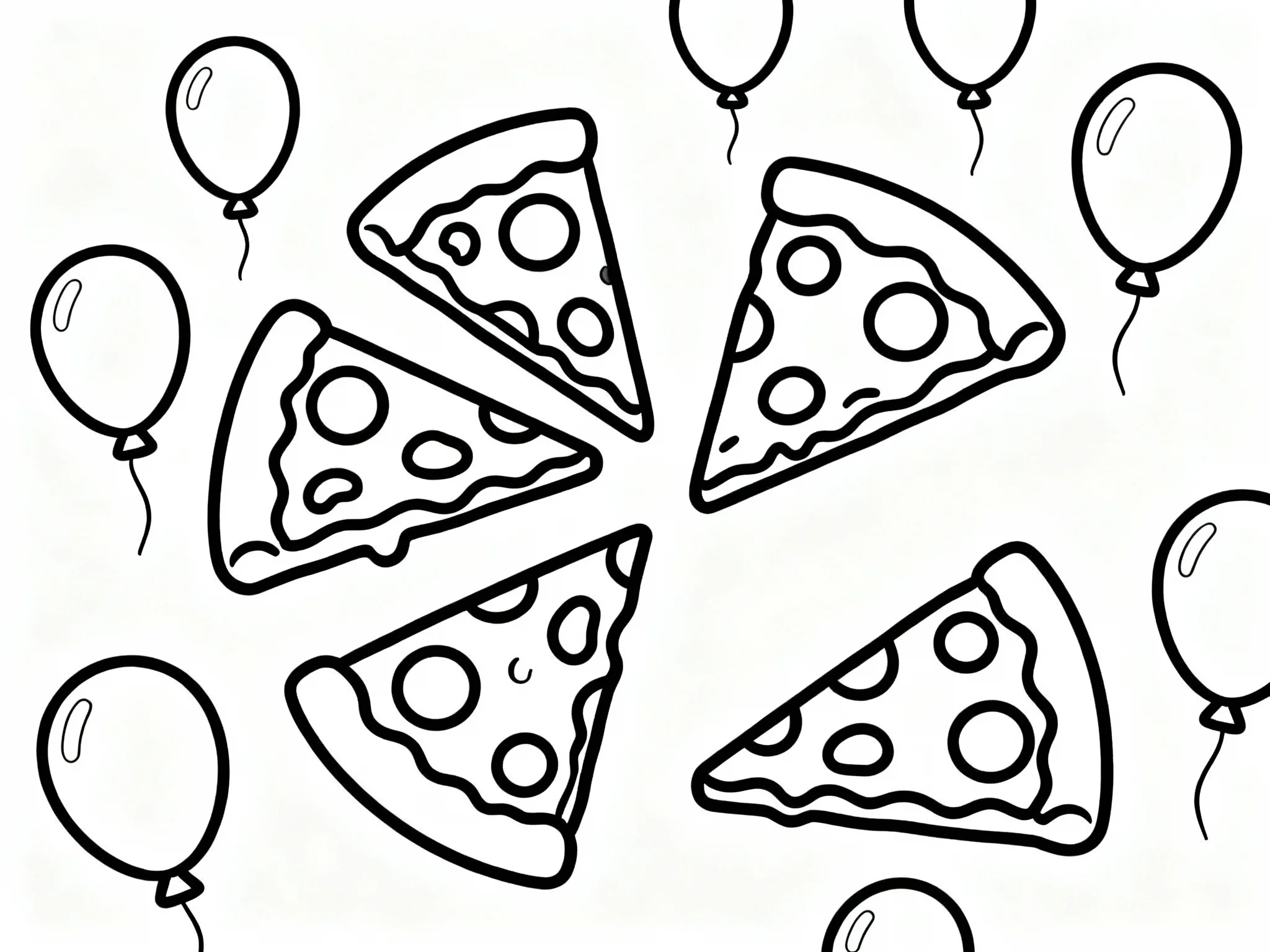 Pizza Party Balloons