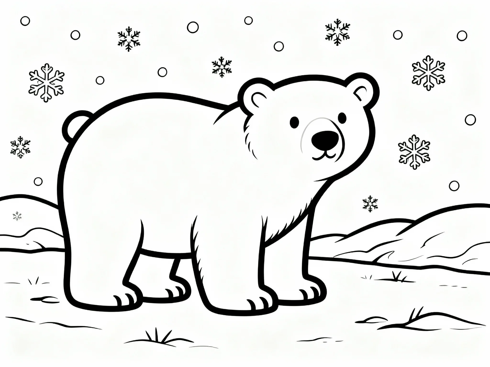 Polar Bear in the Snow