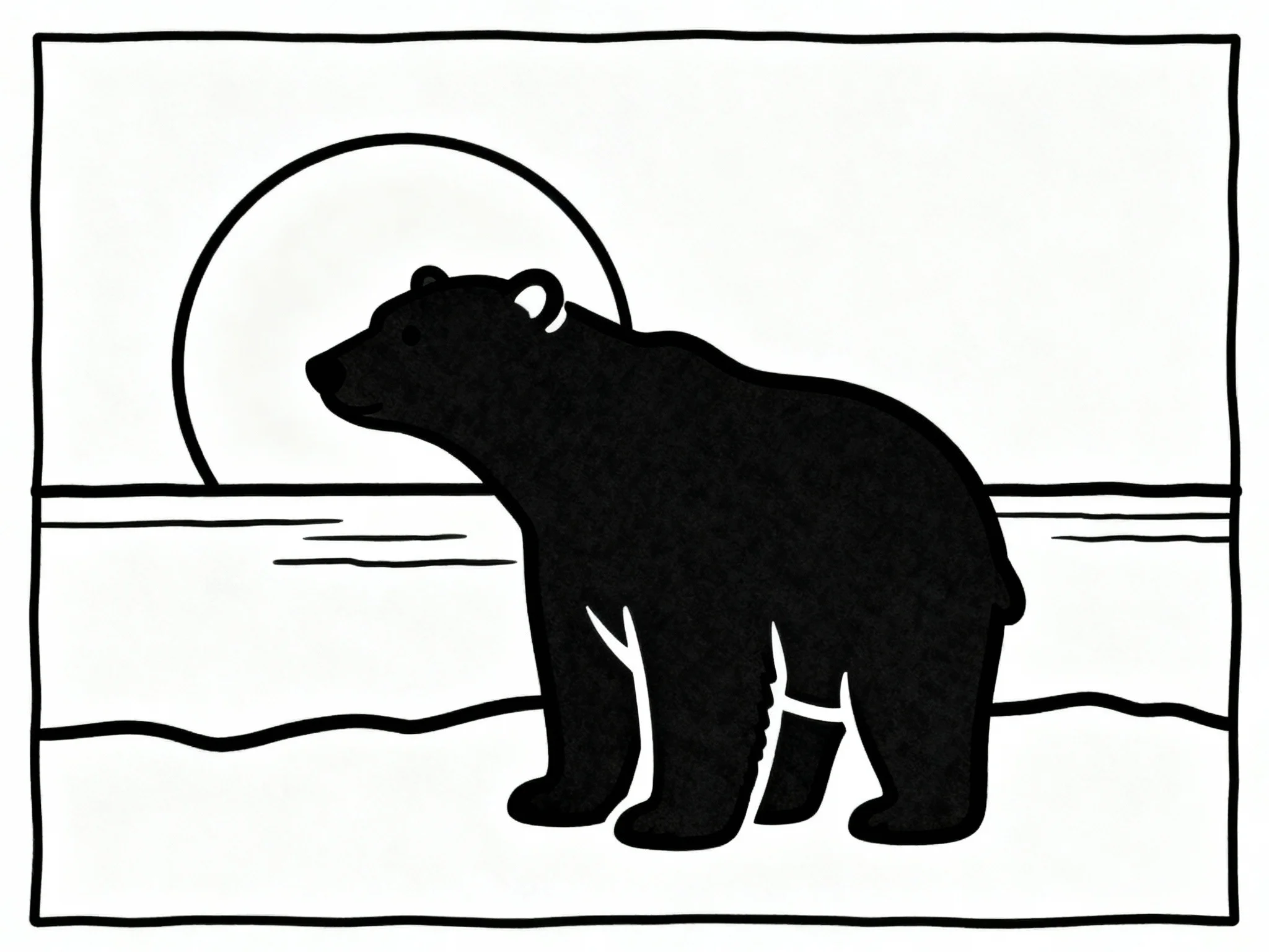 Polar Bear at Sunset