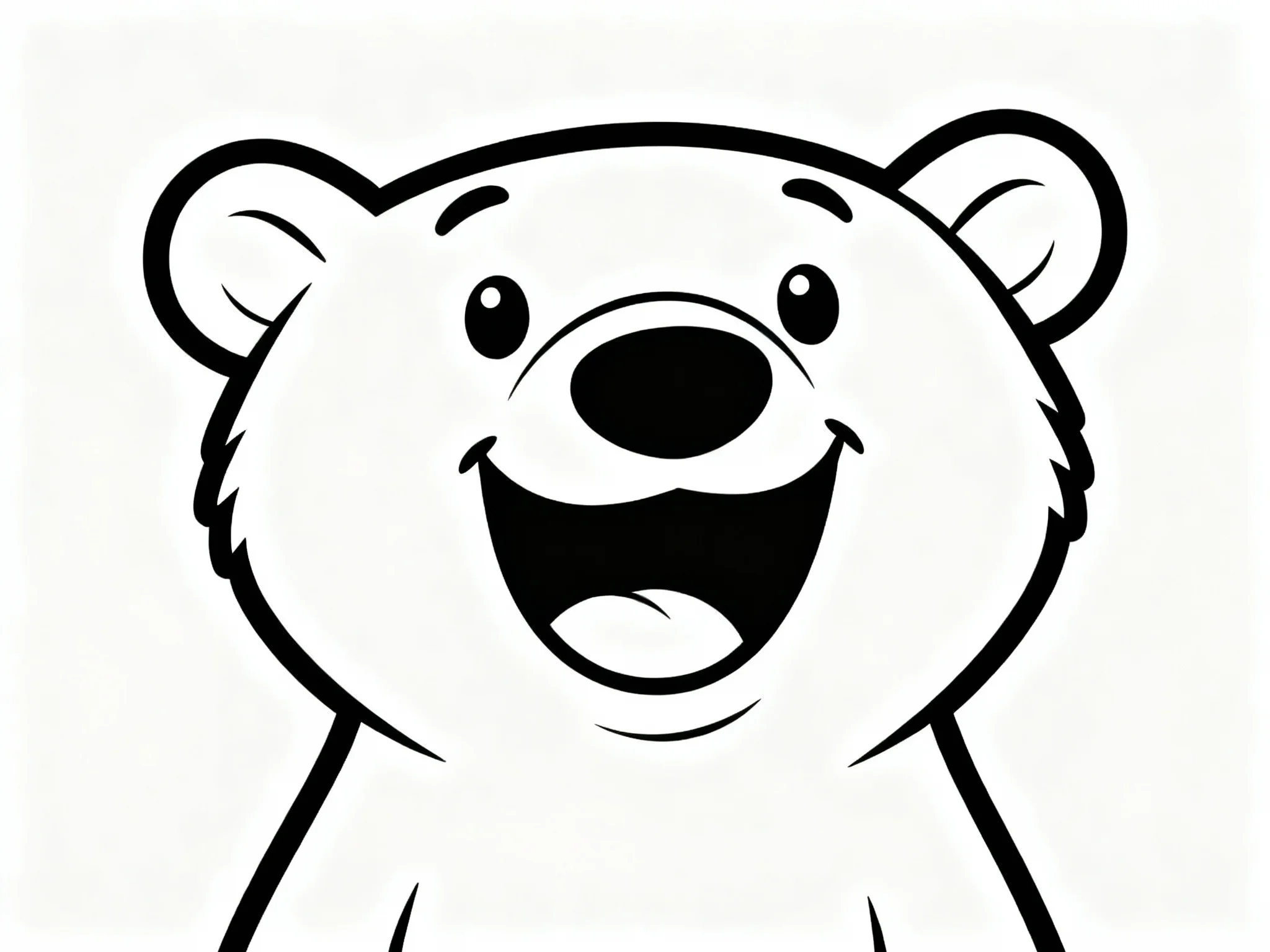 Polar Bear Happy Face