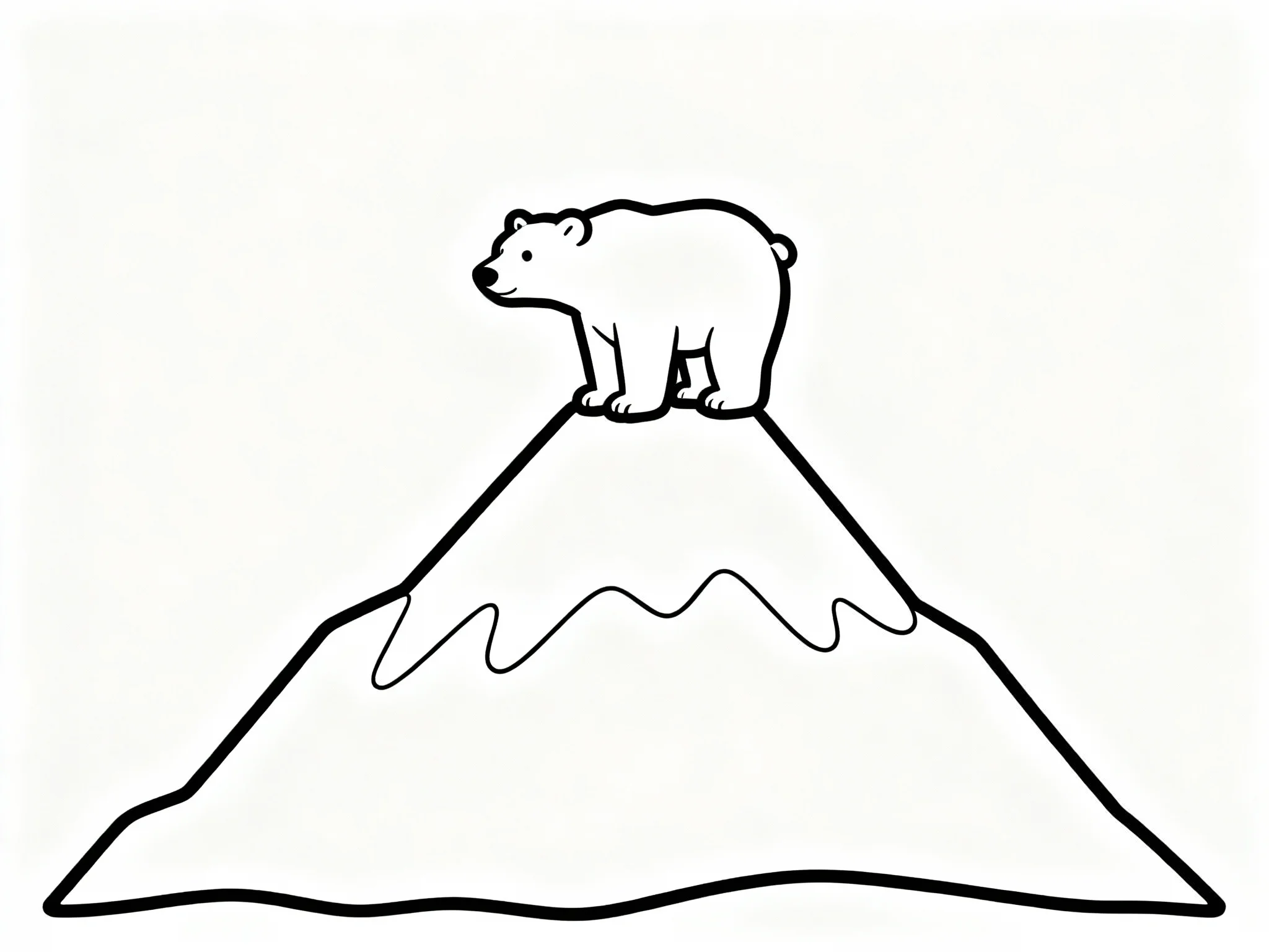 Polar Bear on Mountain