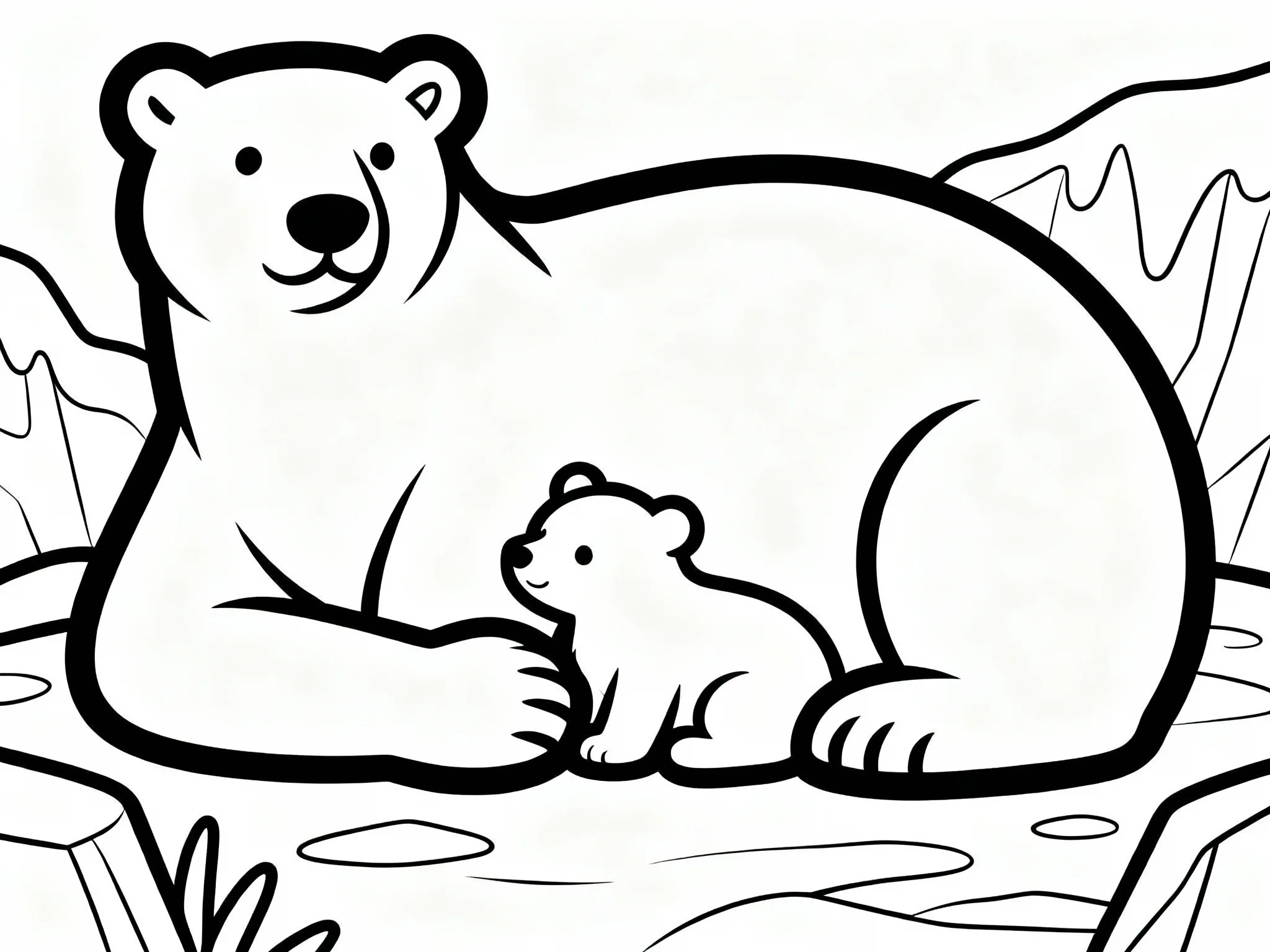 Polar Bear Cub Nursing