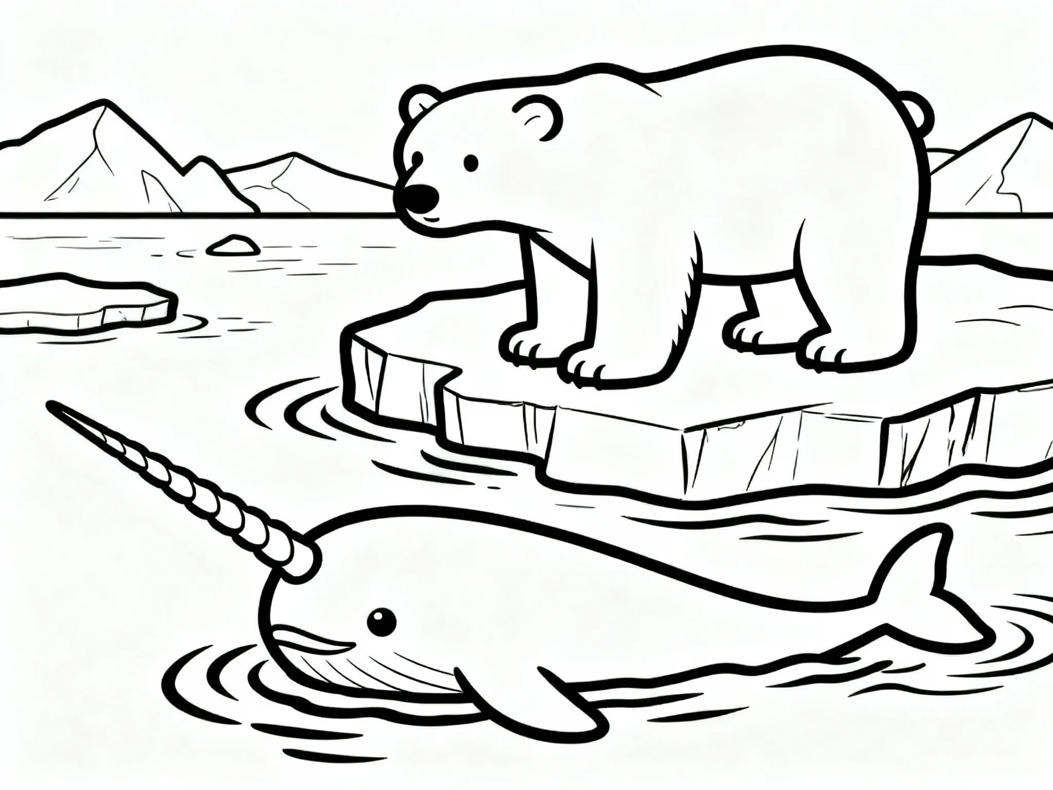 Polar Bear and Narwhal
