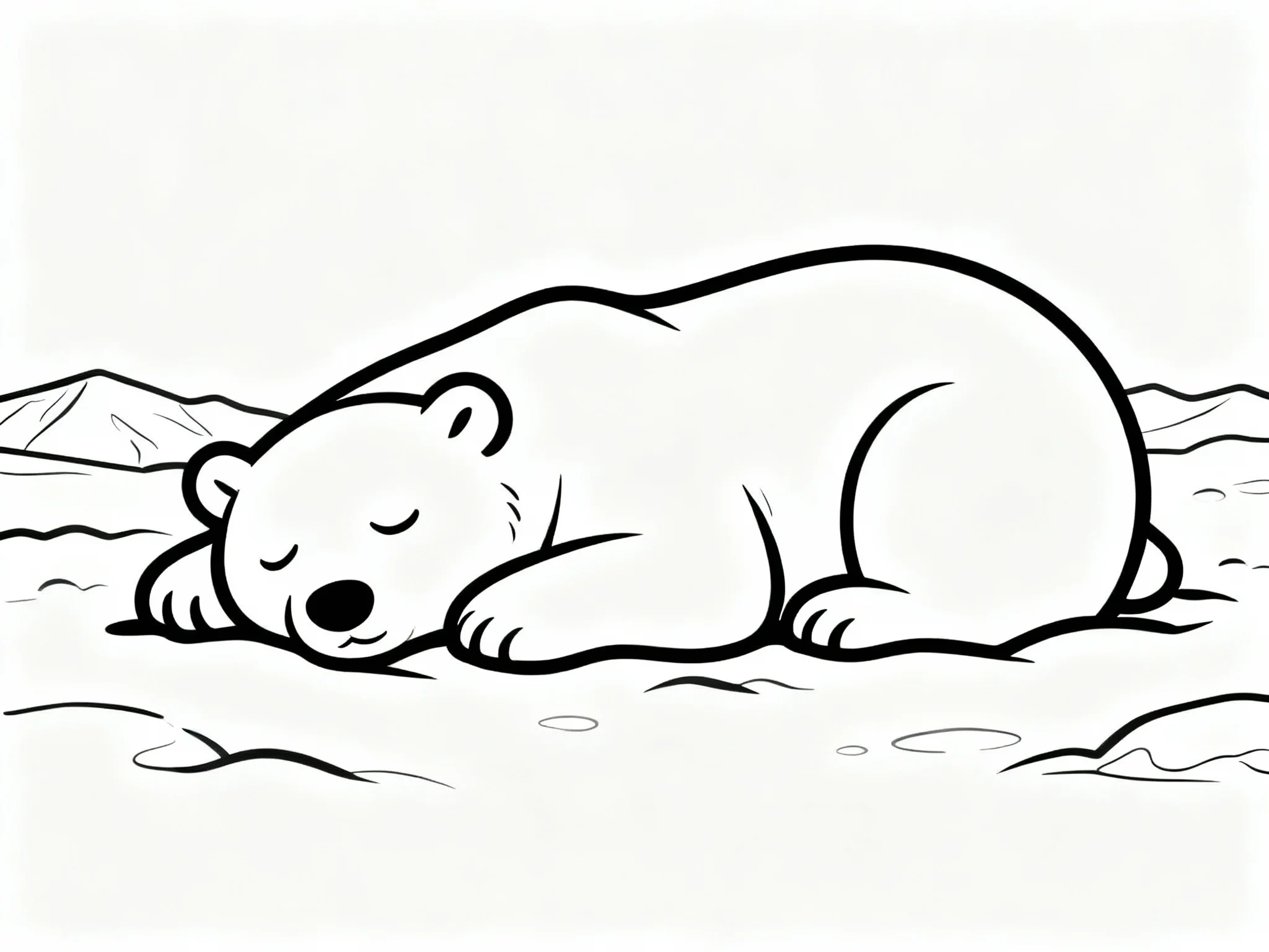Polar Bear Resting