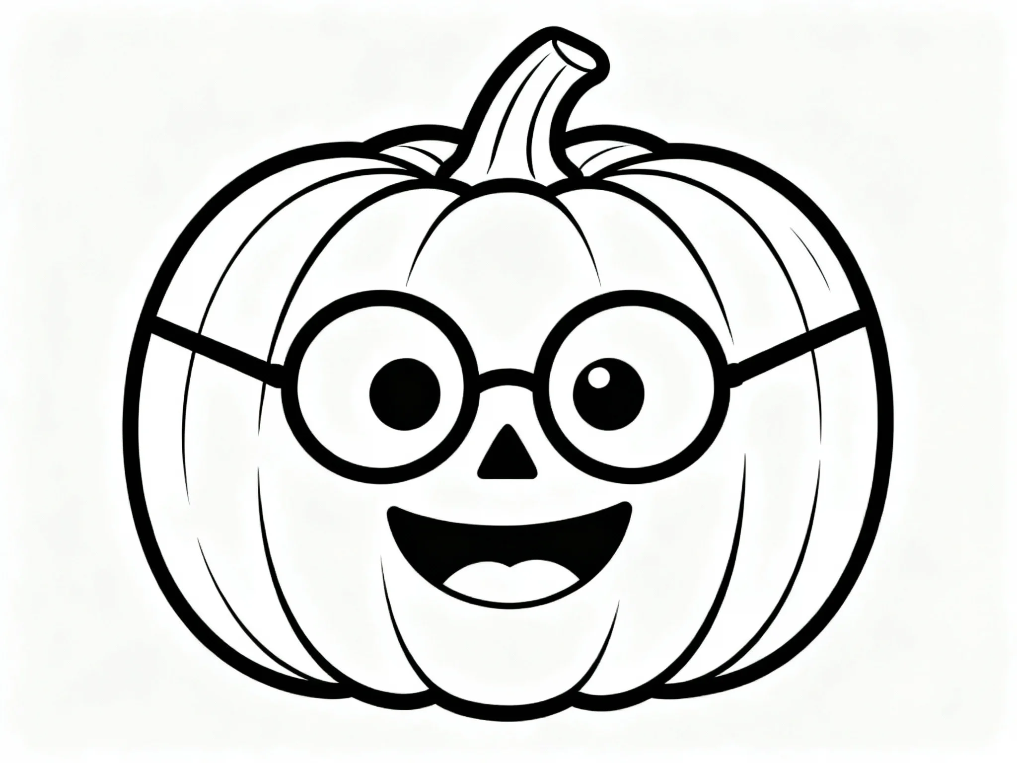 Pumpkin Wearing Glasses