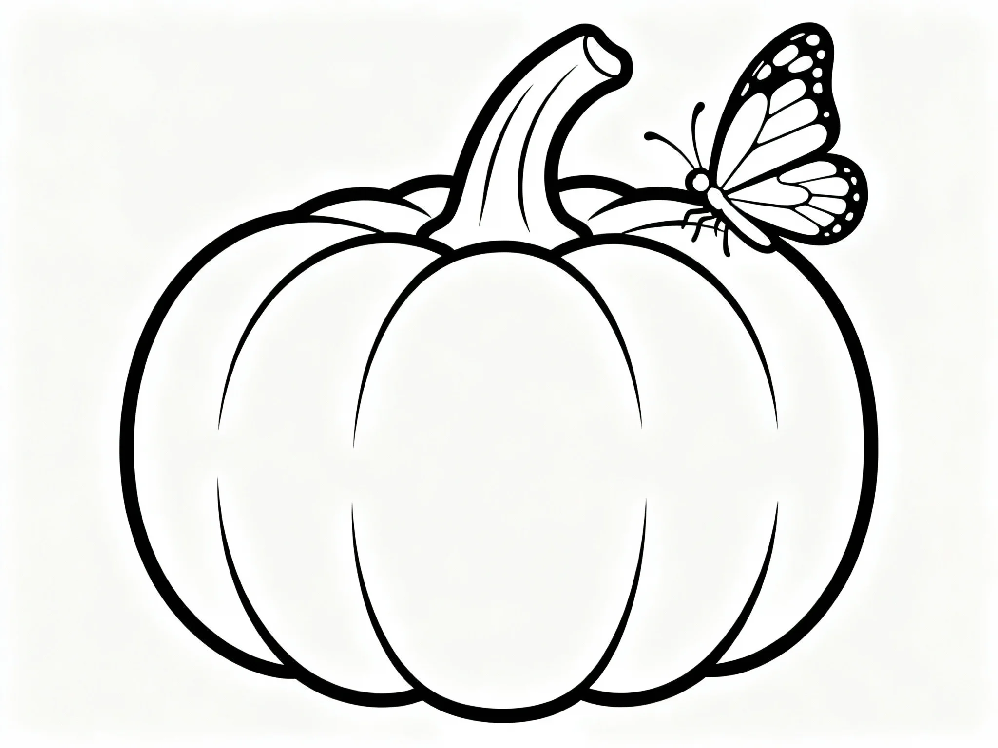 Pumpkin with Butterfly