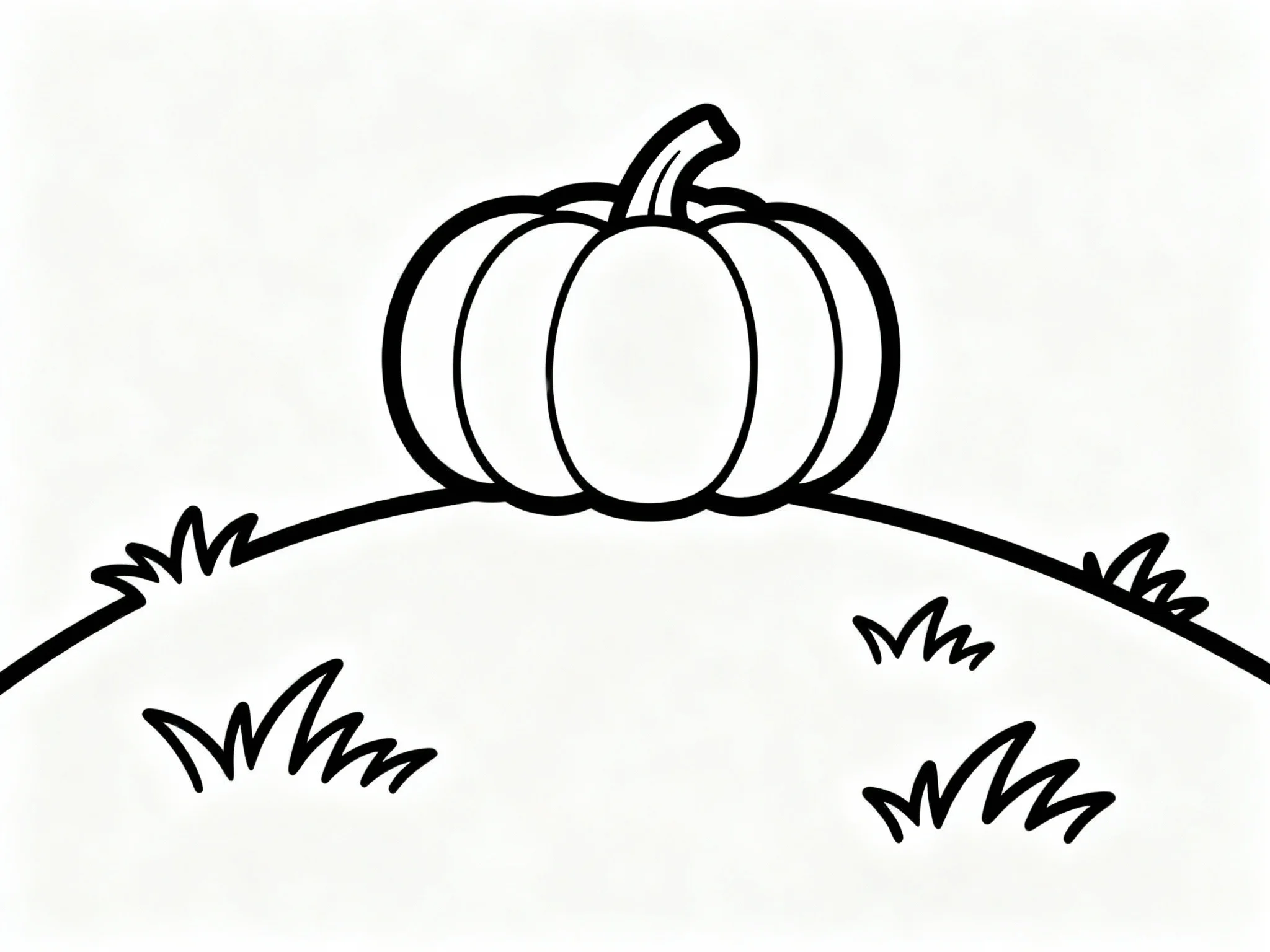 Pumpkin on a Hill