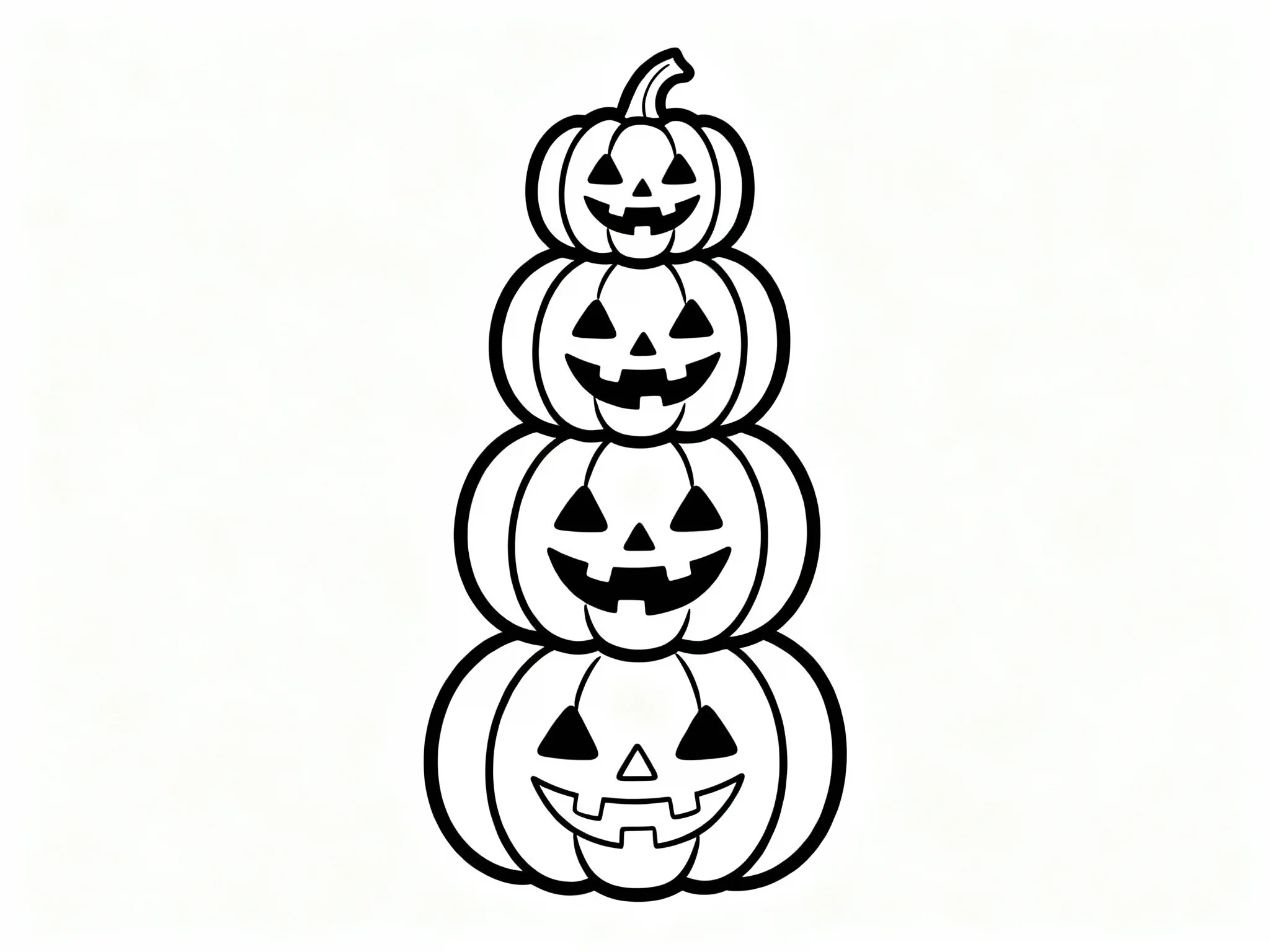 Autumn Pumpkin Stack