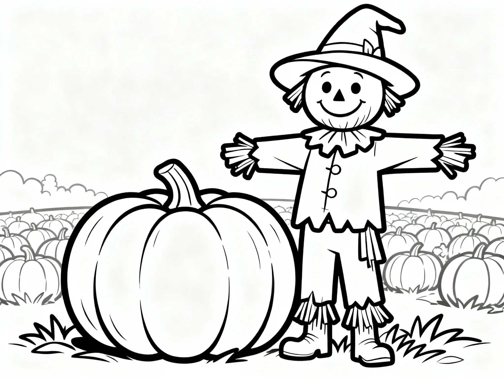 Pumpkin and Scarecrow