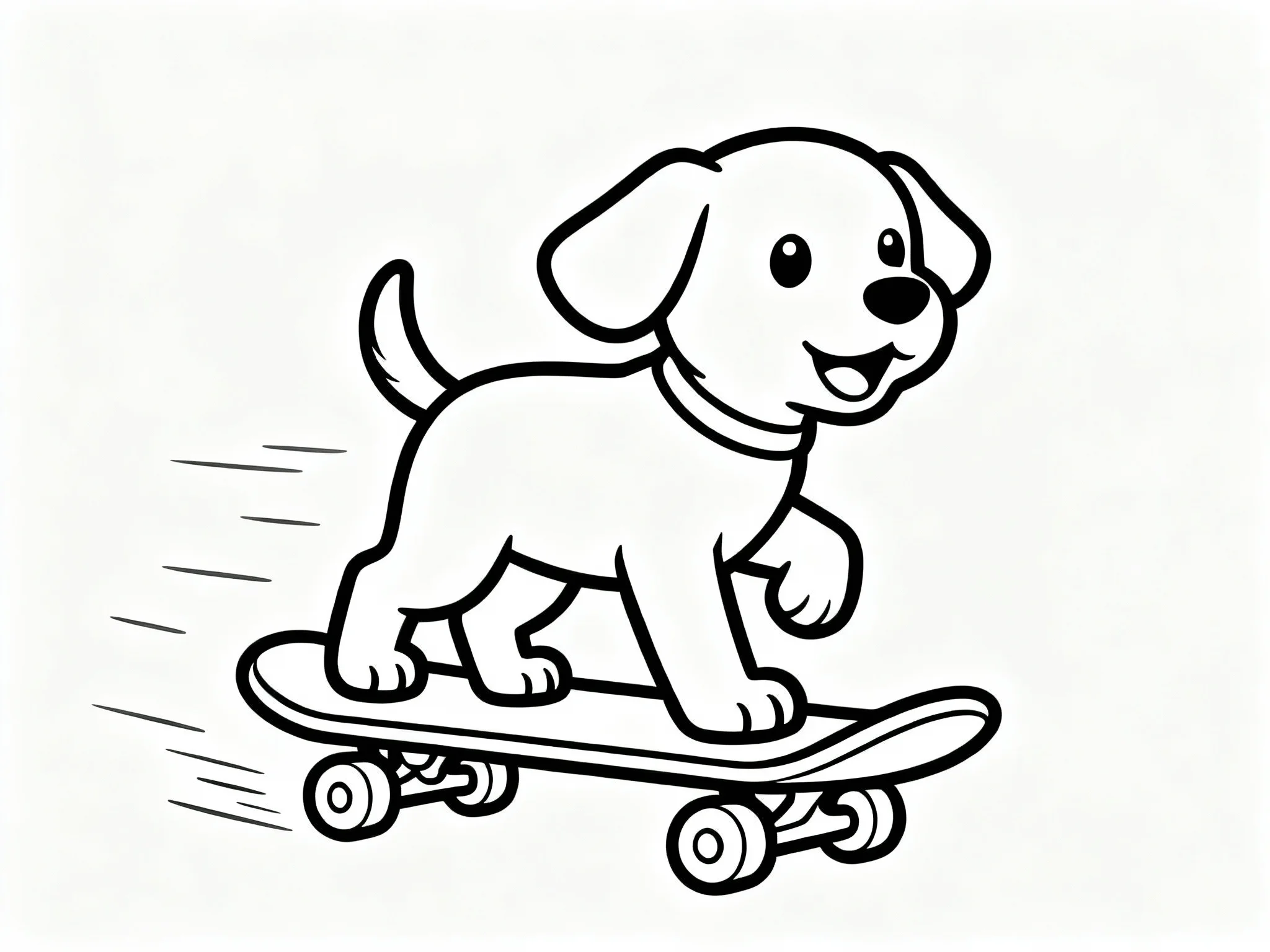 Puppy on a Skateboard