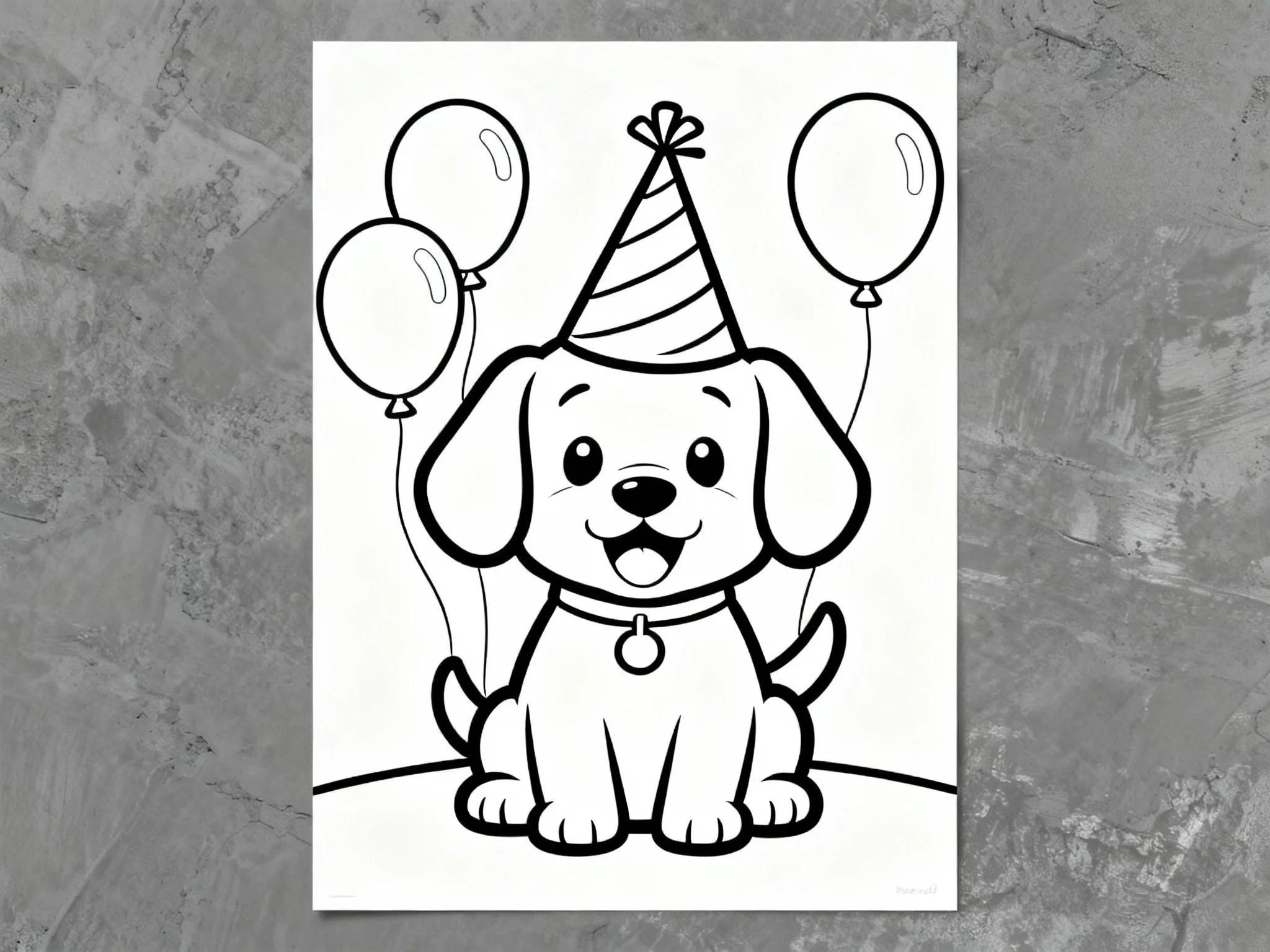 Puppy in a Party Hat