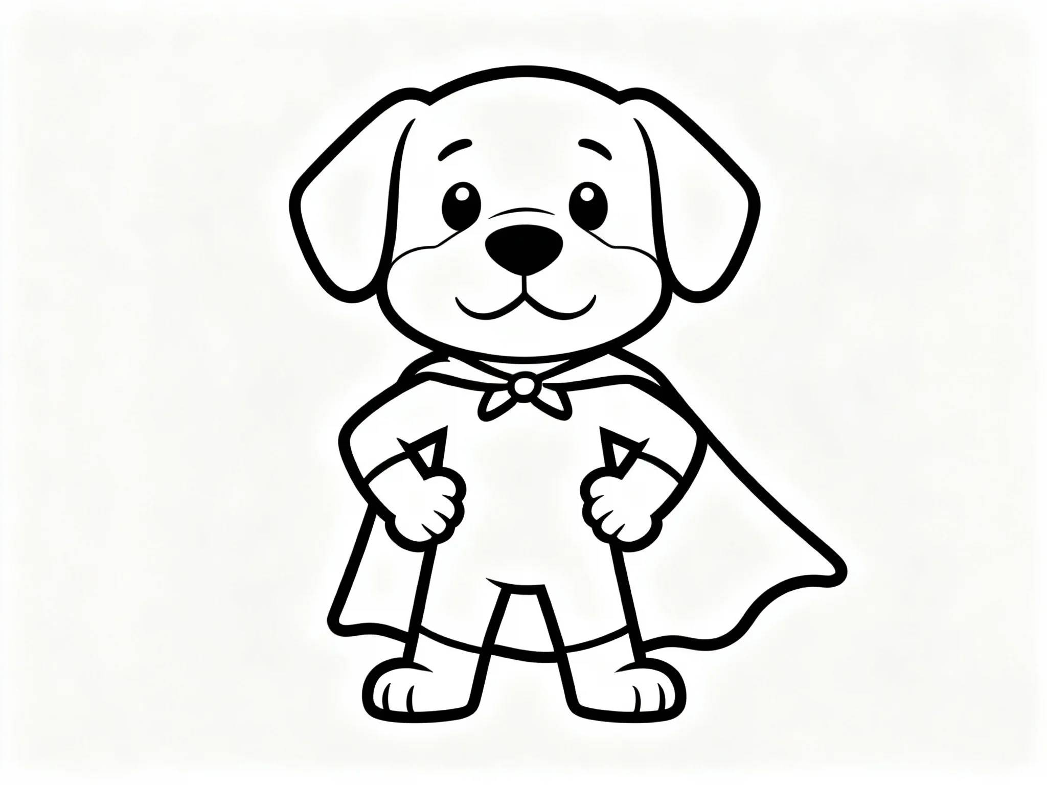 Puppy with Superhero Cape