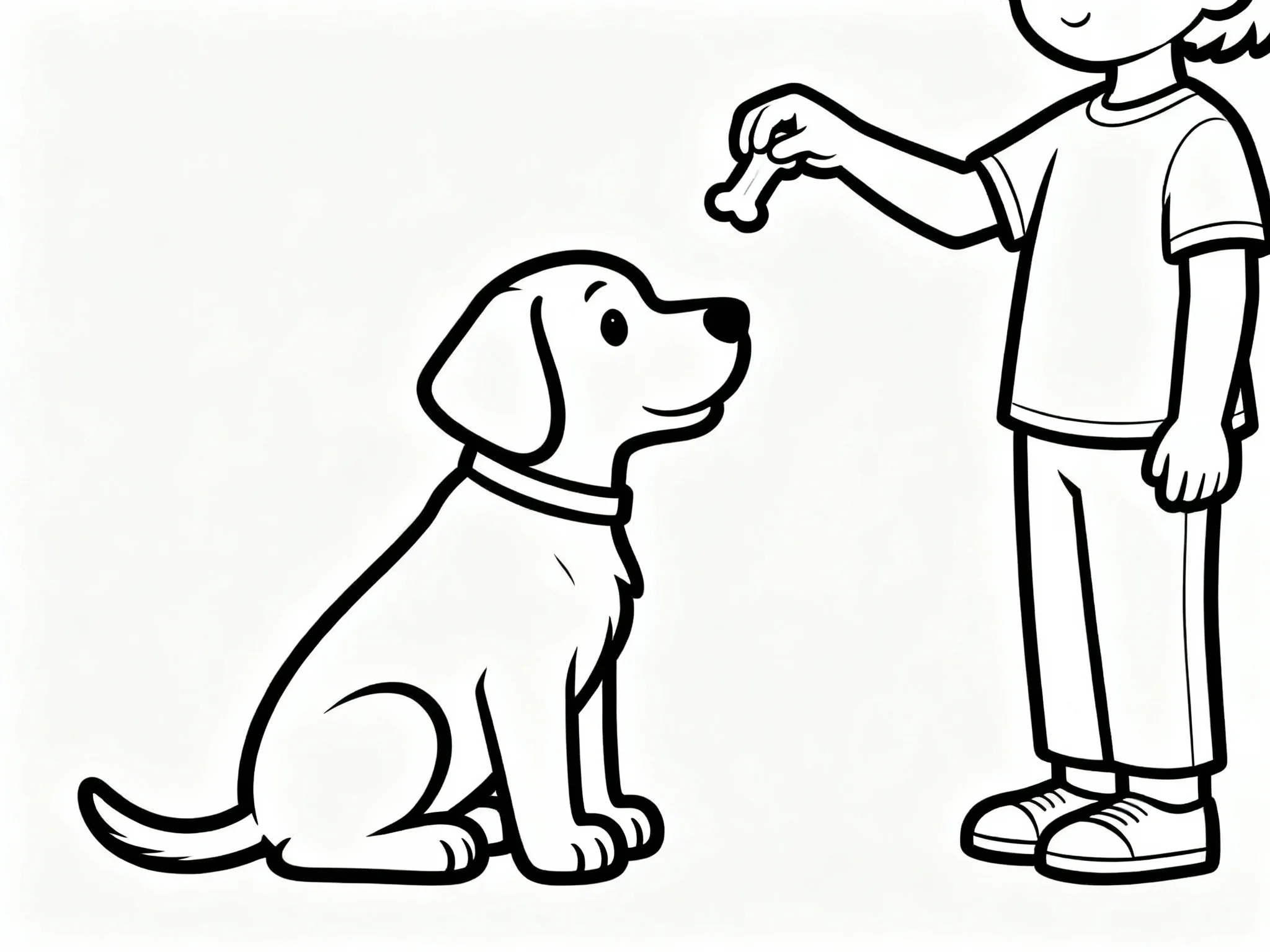 Puppy Learning to Sit