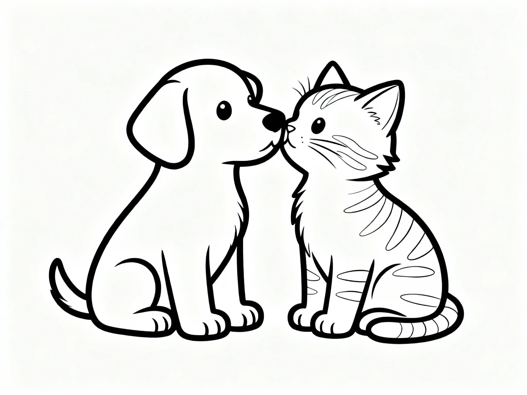 Puppy and Kitten Friends