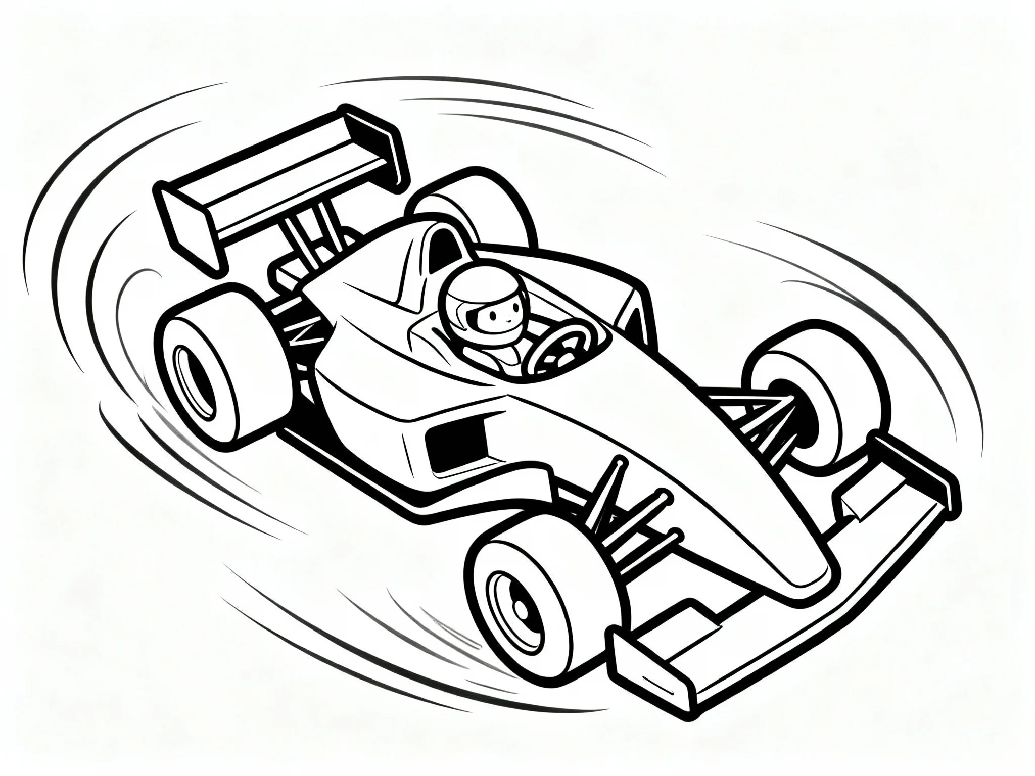 Race Car Doing a Spin