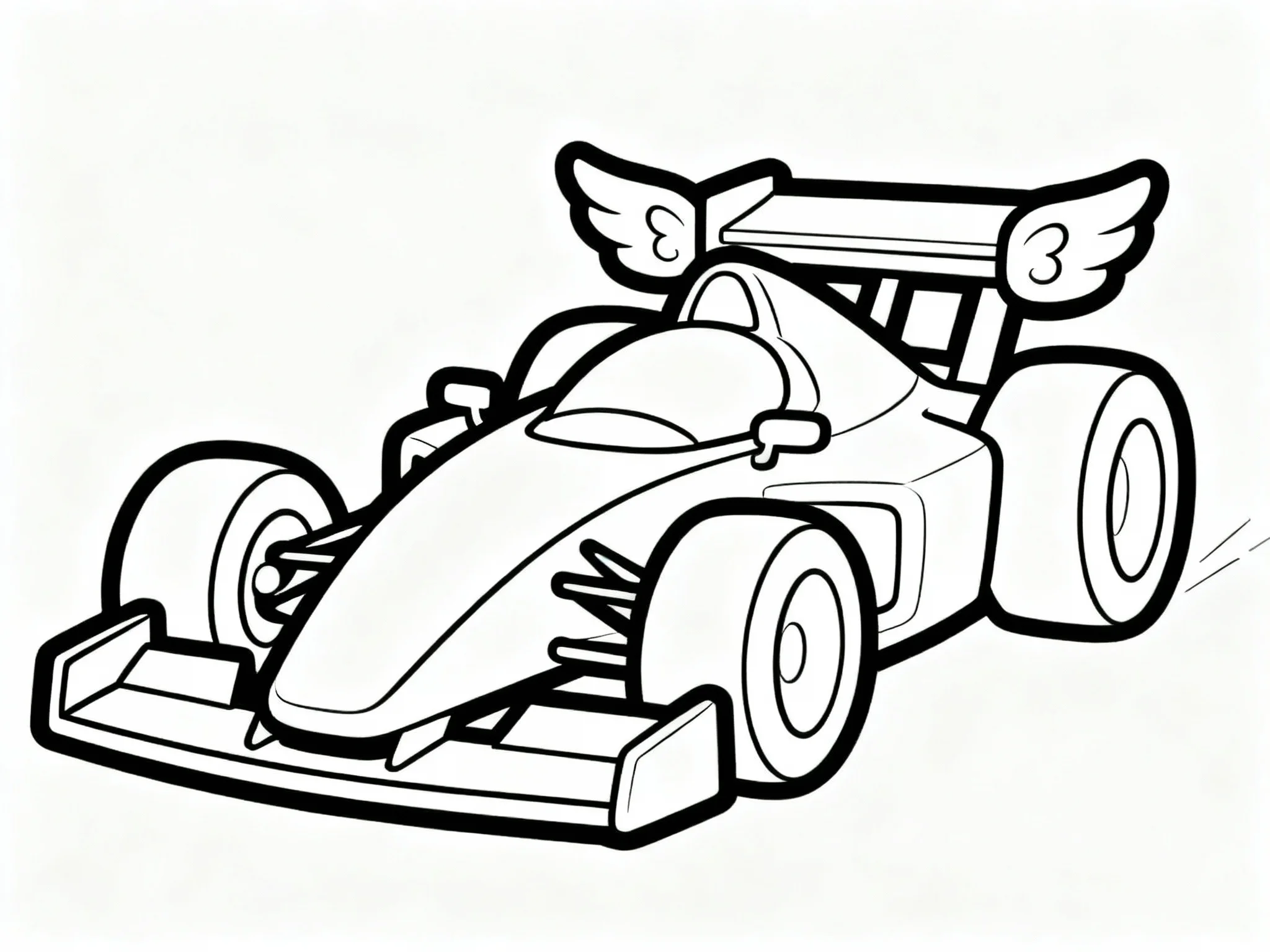 Race Car with Wings