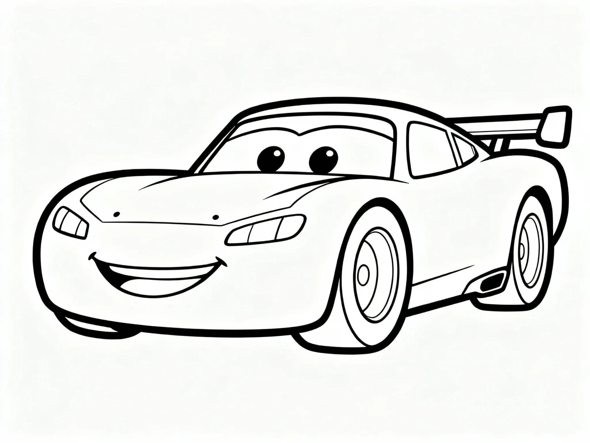 Race Car with Big Smile