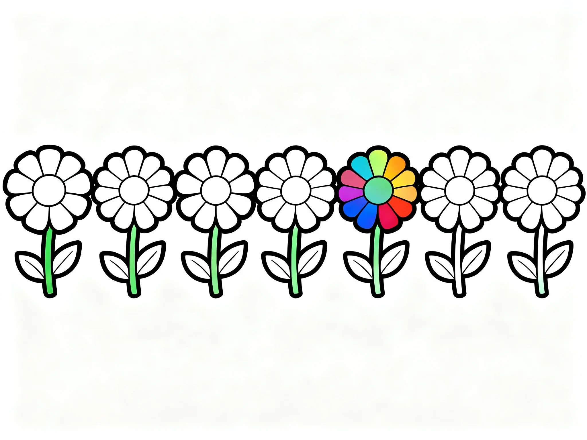 Rainbow Flower Garden