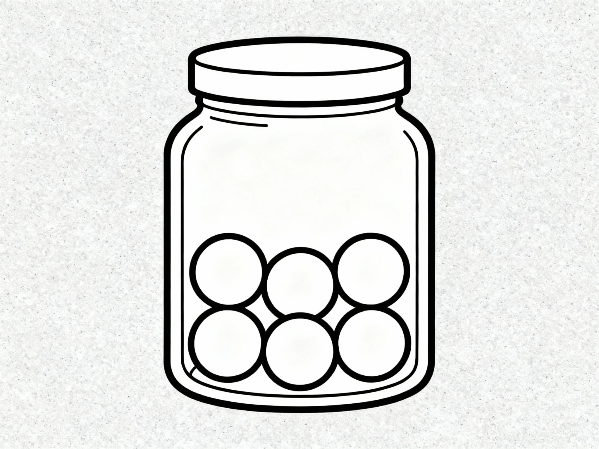 Rainbow Jar of Marbles