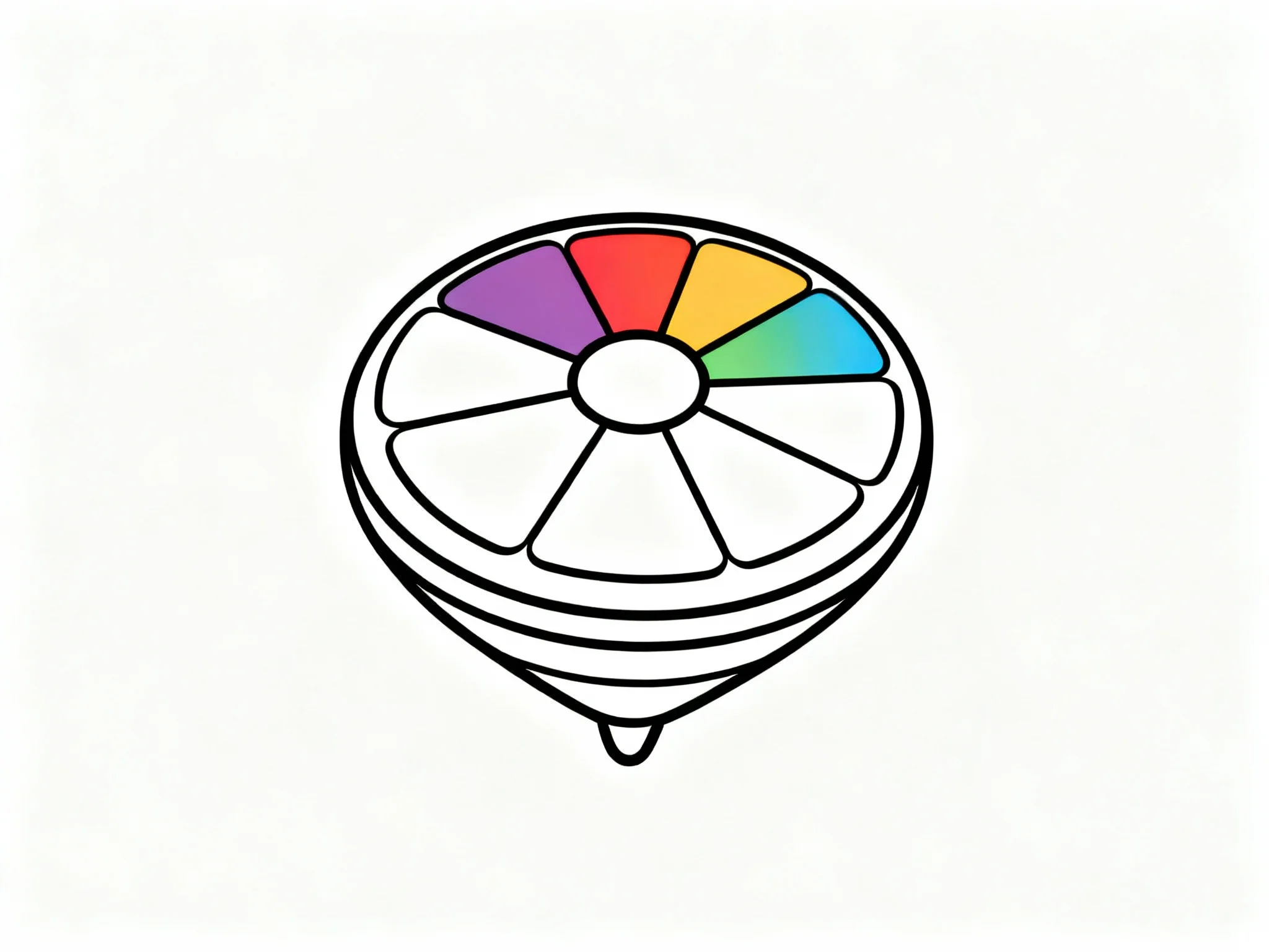 Rainbow Spinning Top