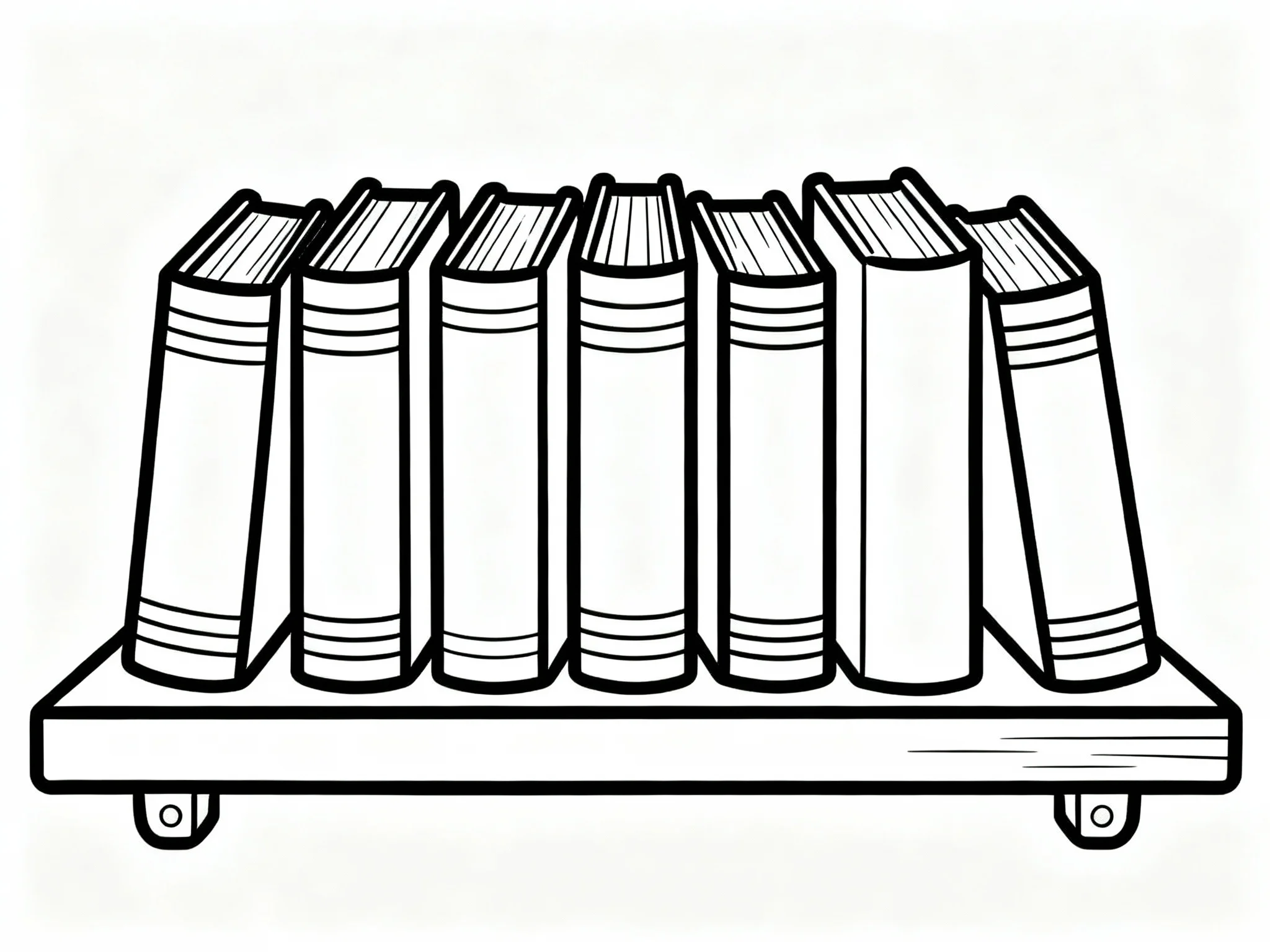 Rainbow Books on Shelf