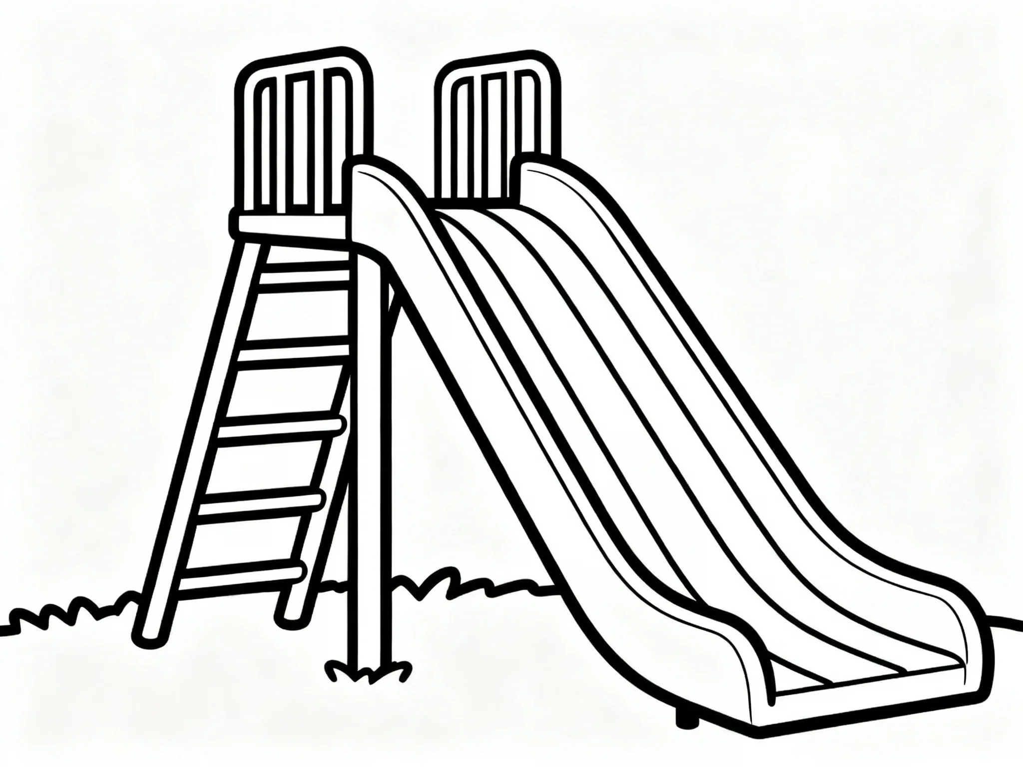 Rainbow Slide at Playground