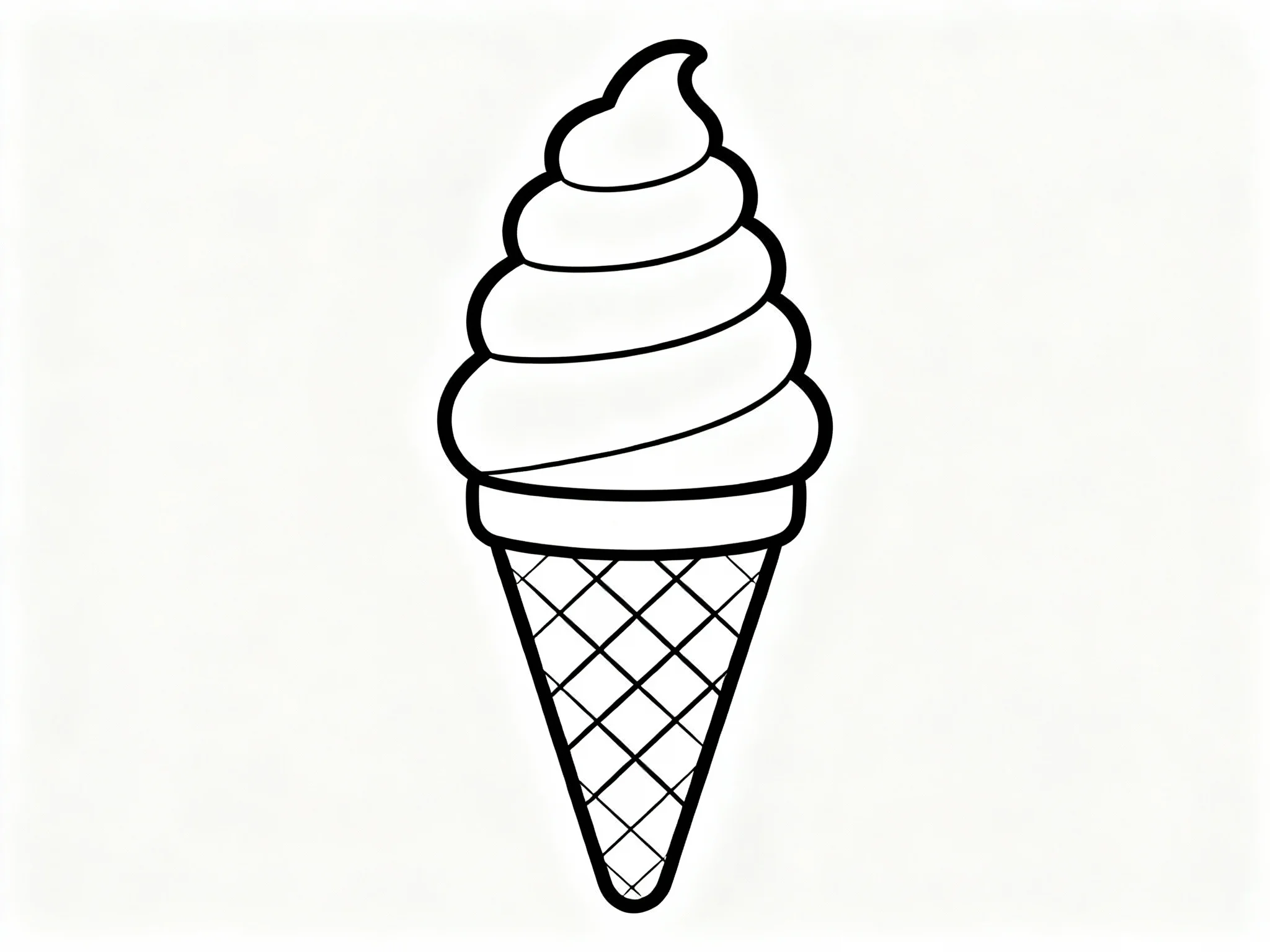 Rainbow Ice Cream Cone