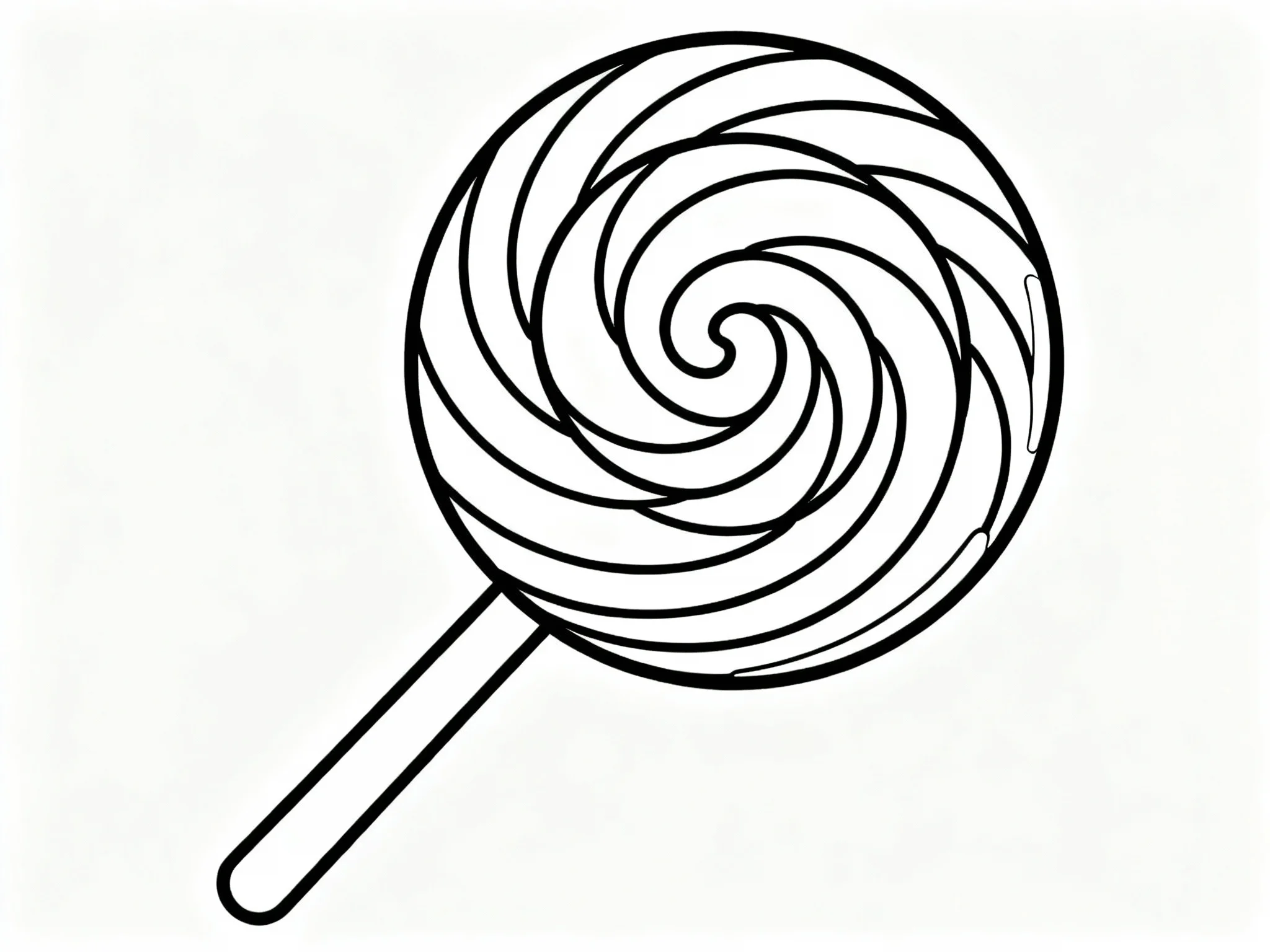 Rainbow Swirl Lollipop