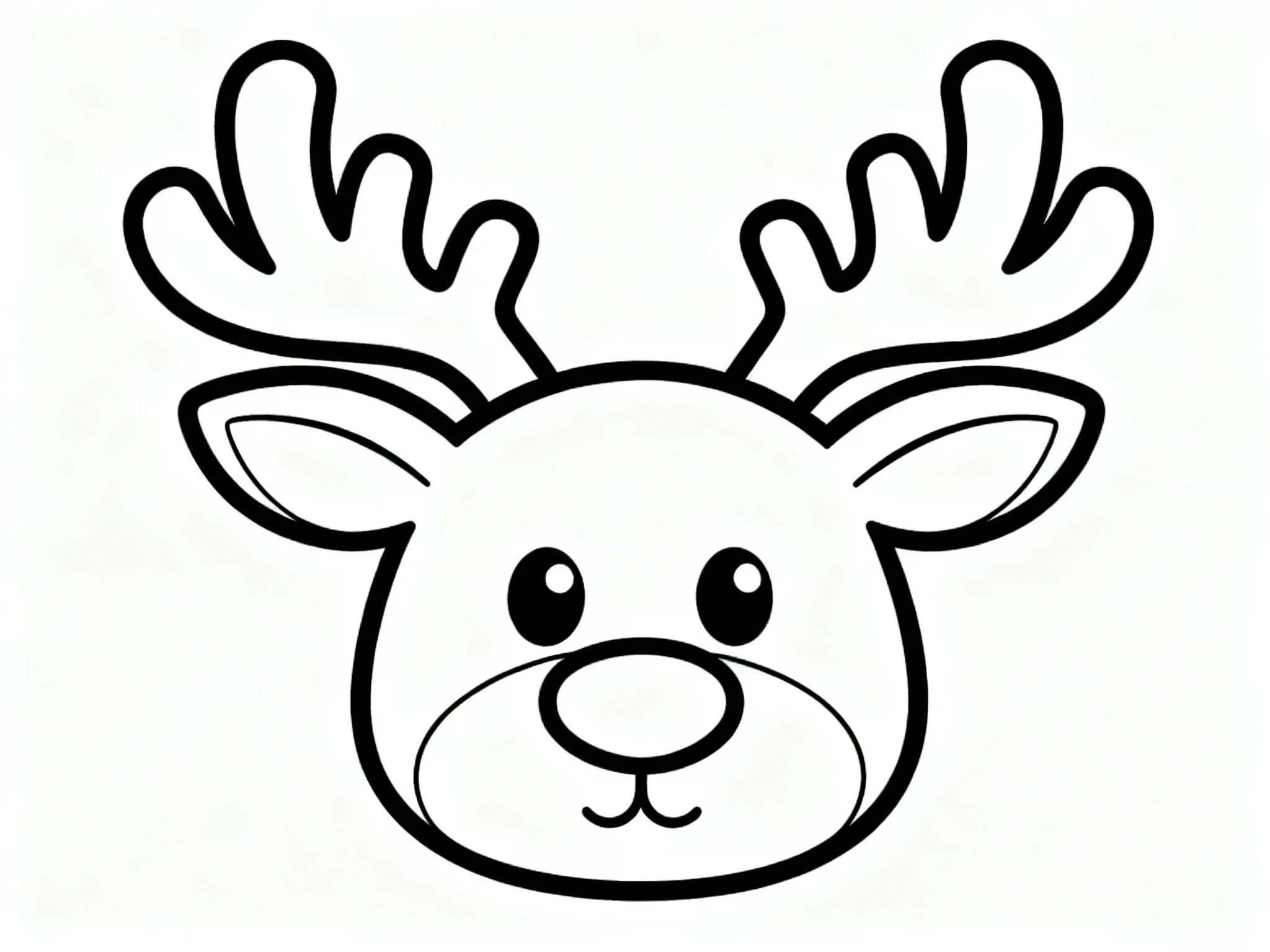 Reindeer Face Close-up