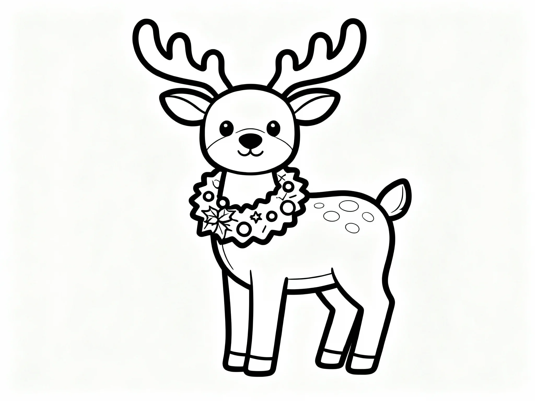 Reindeer with Wreath