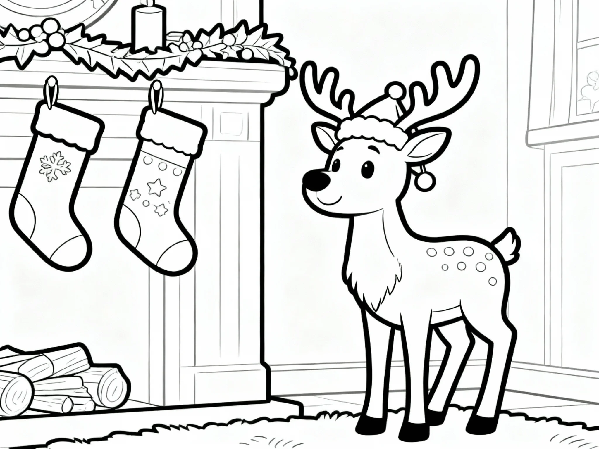 Reindeer in Stockings