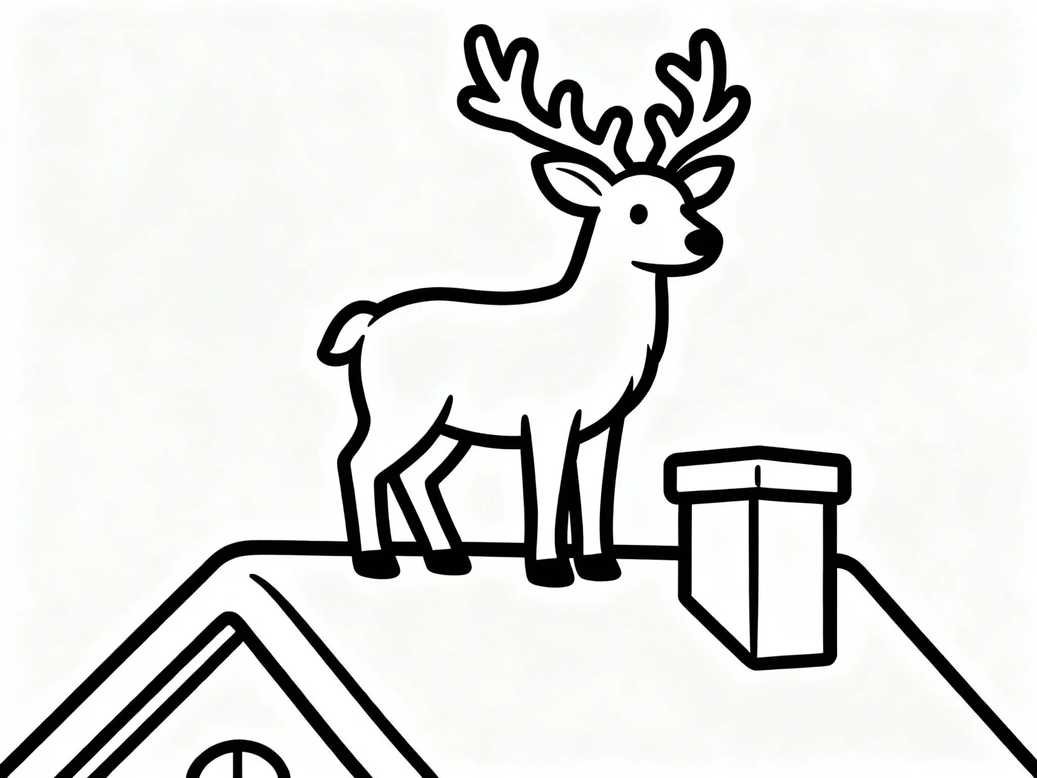 Reindeer on Rooftop
