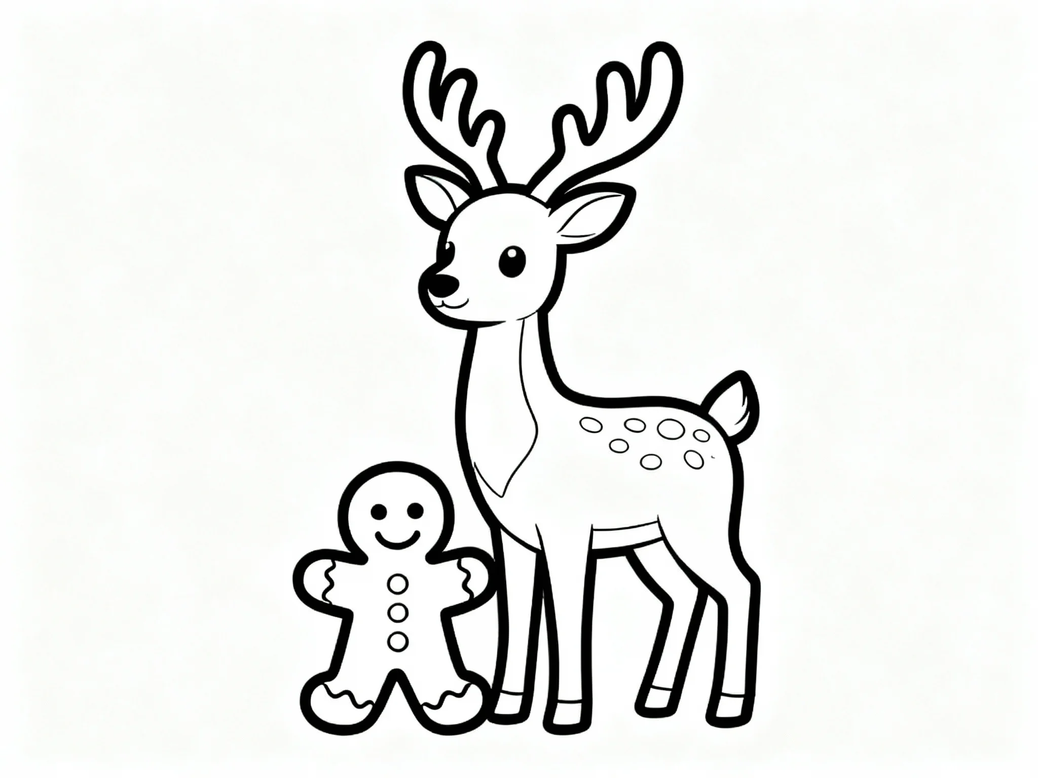Reindeer and Gingerbread Man