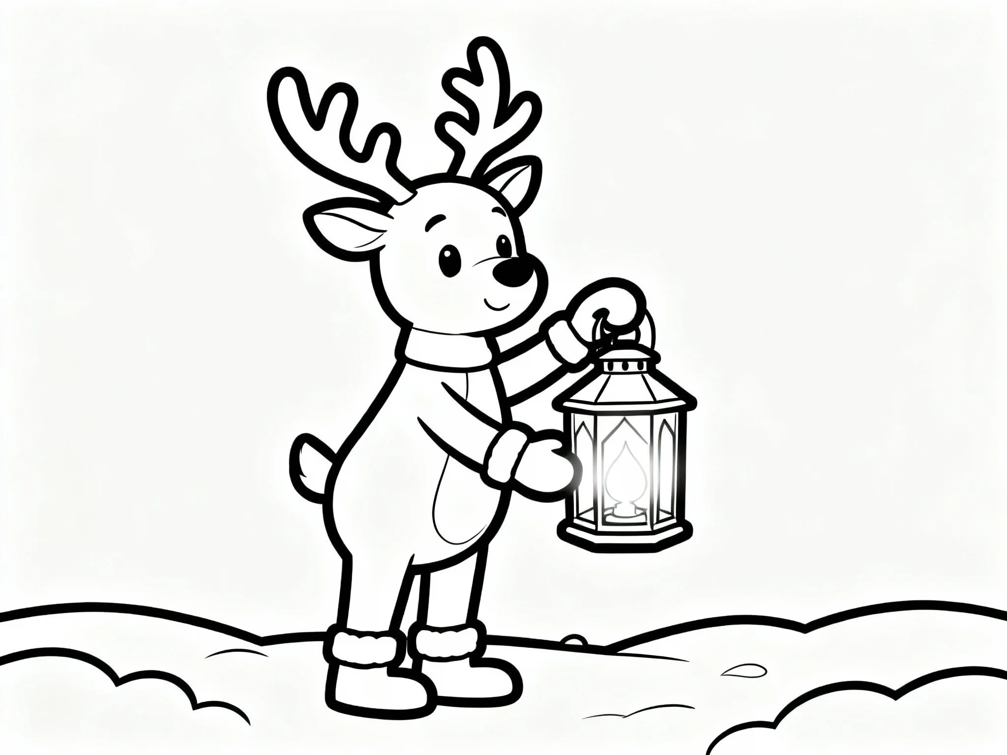 Reindeer with Lantern