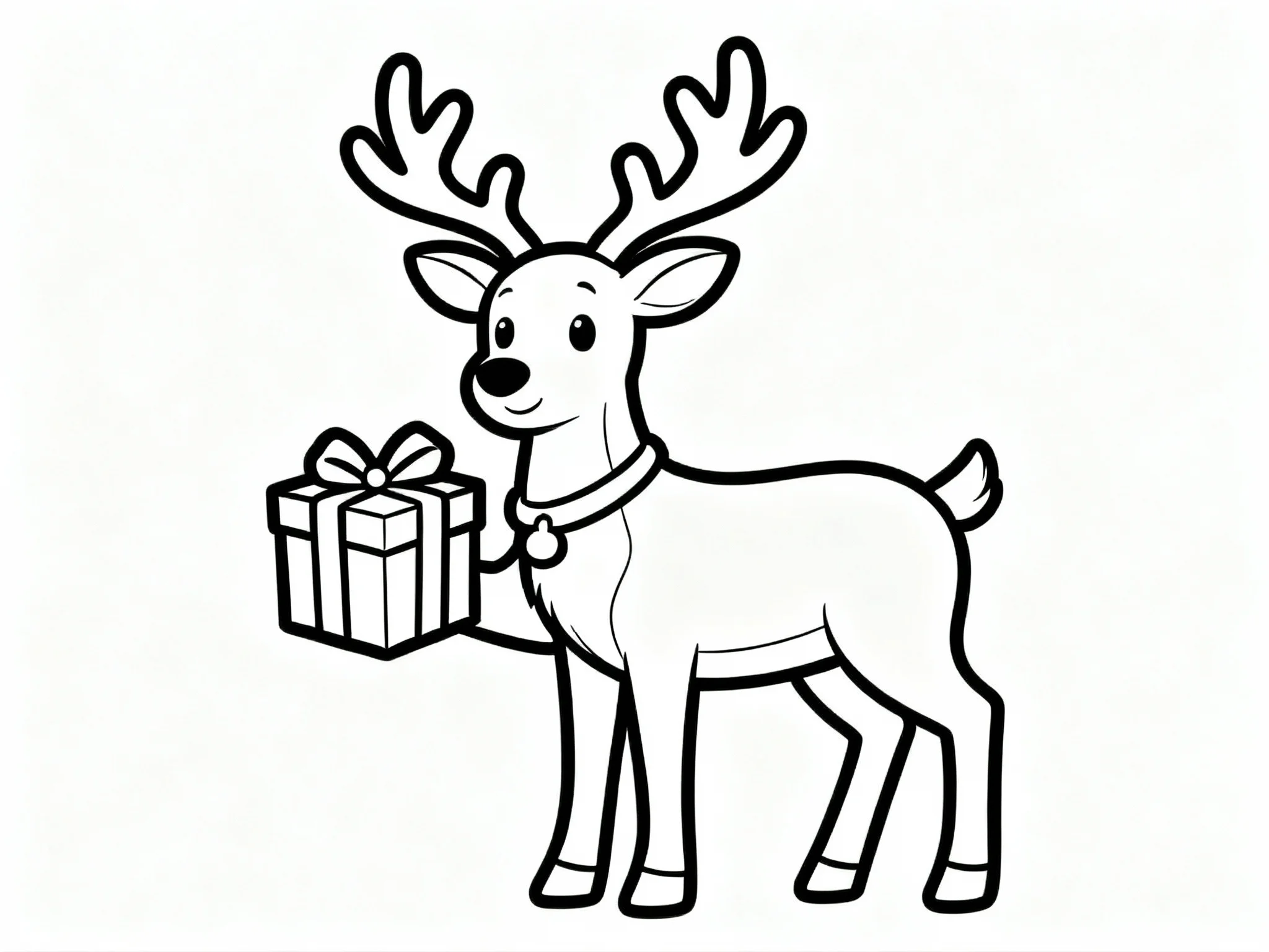Reindeer with Present