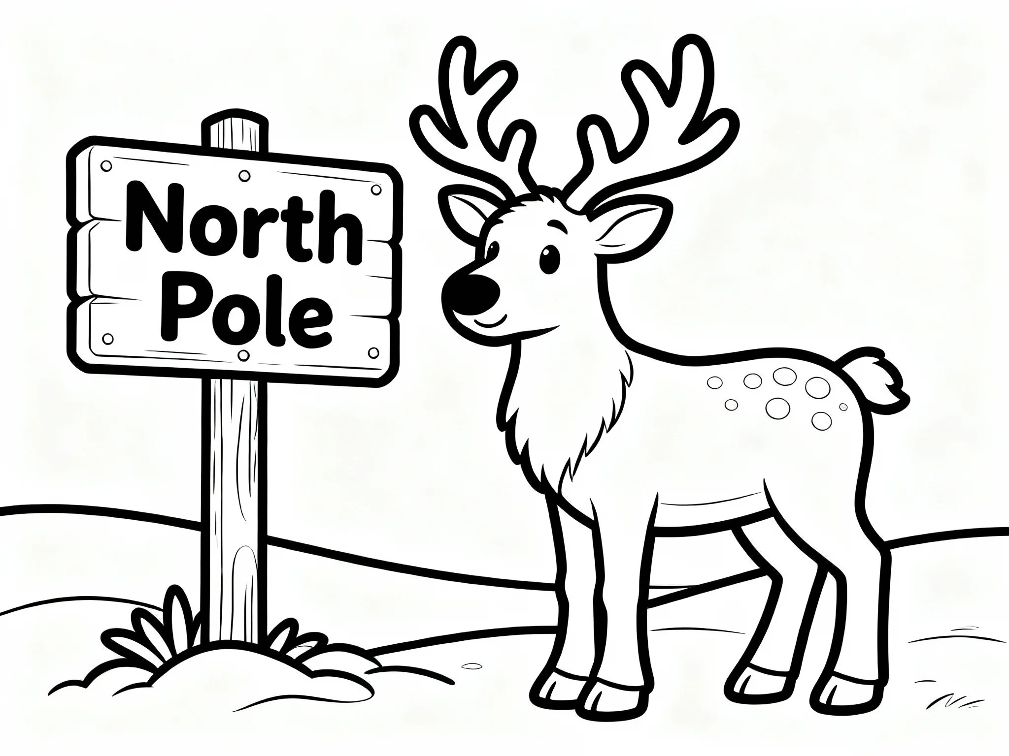 Reindeer at North Pole