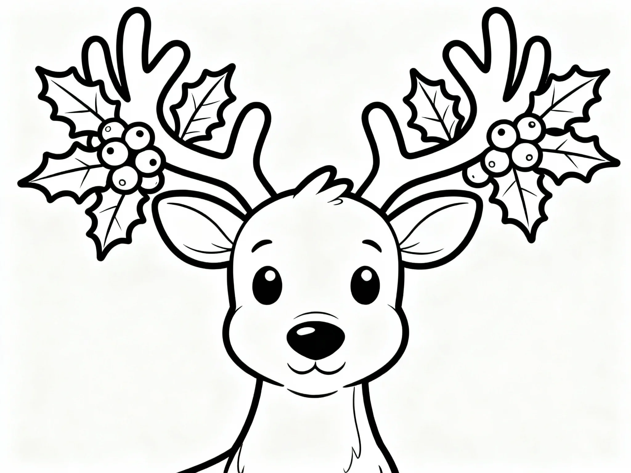 Reindeer with Holly Berry